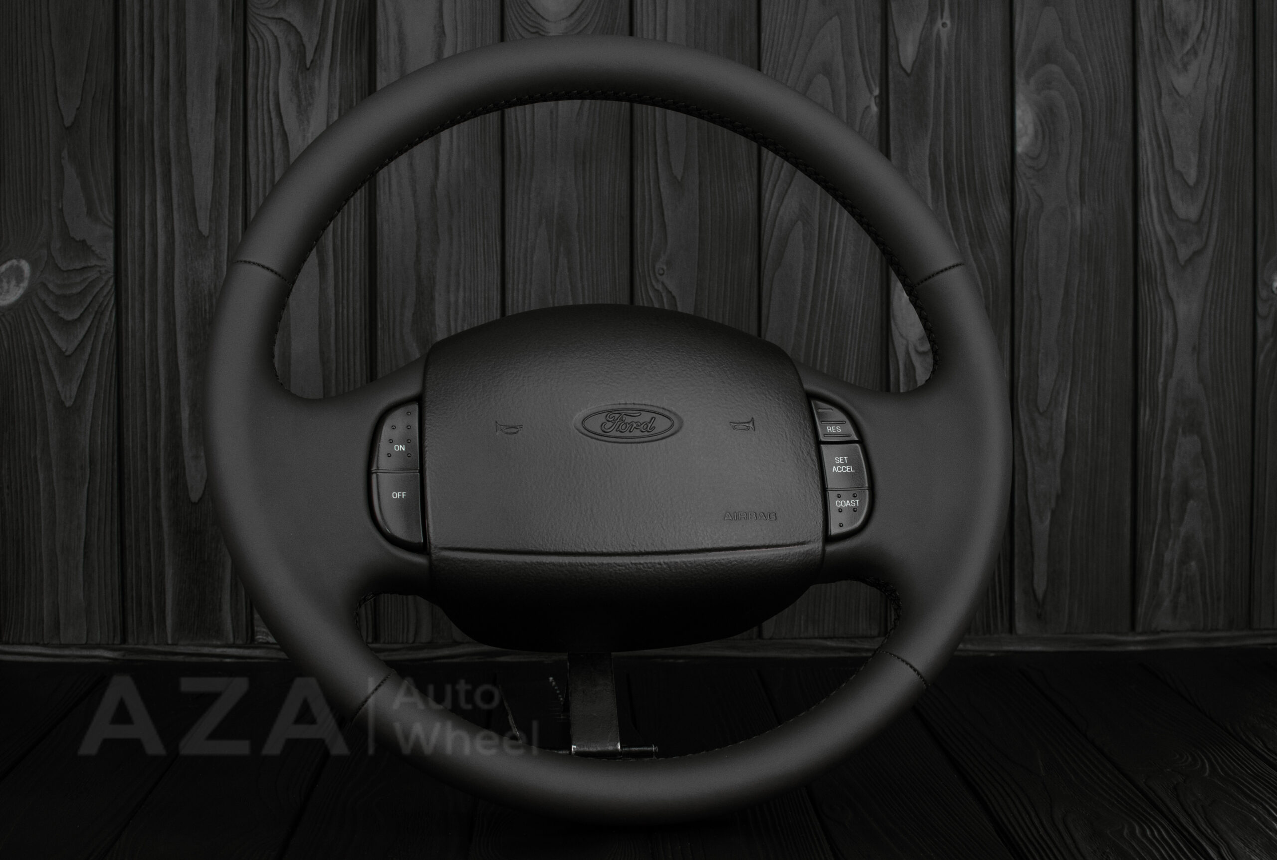Steering wheel Ford F150/F250/F350 97-2007 Excursion Napa/Italian leather/BLK