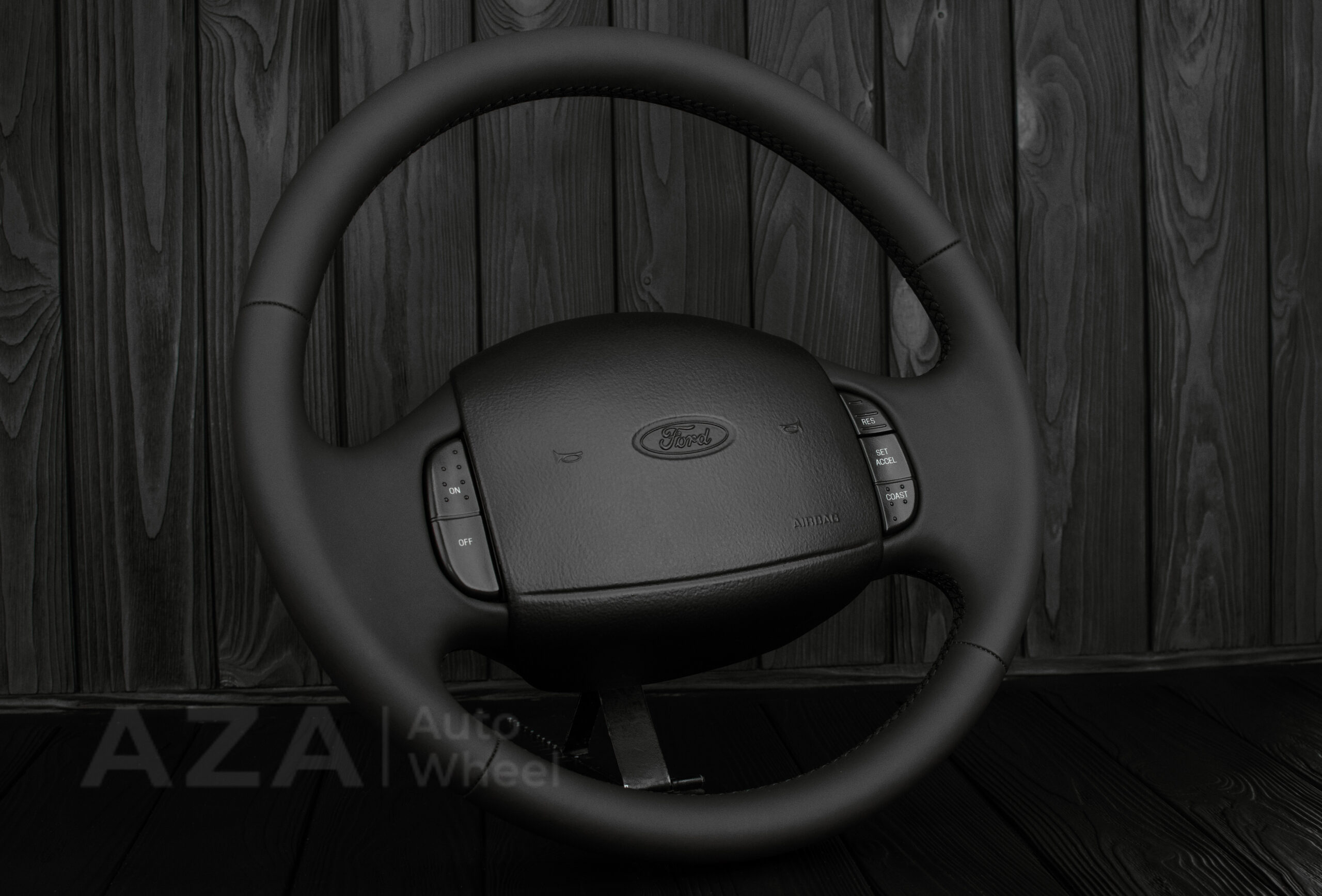 Steering wheel Ford F150/F250/F350 97-2007 Excursion Napa/Italian leather/BLK - Image 5