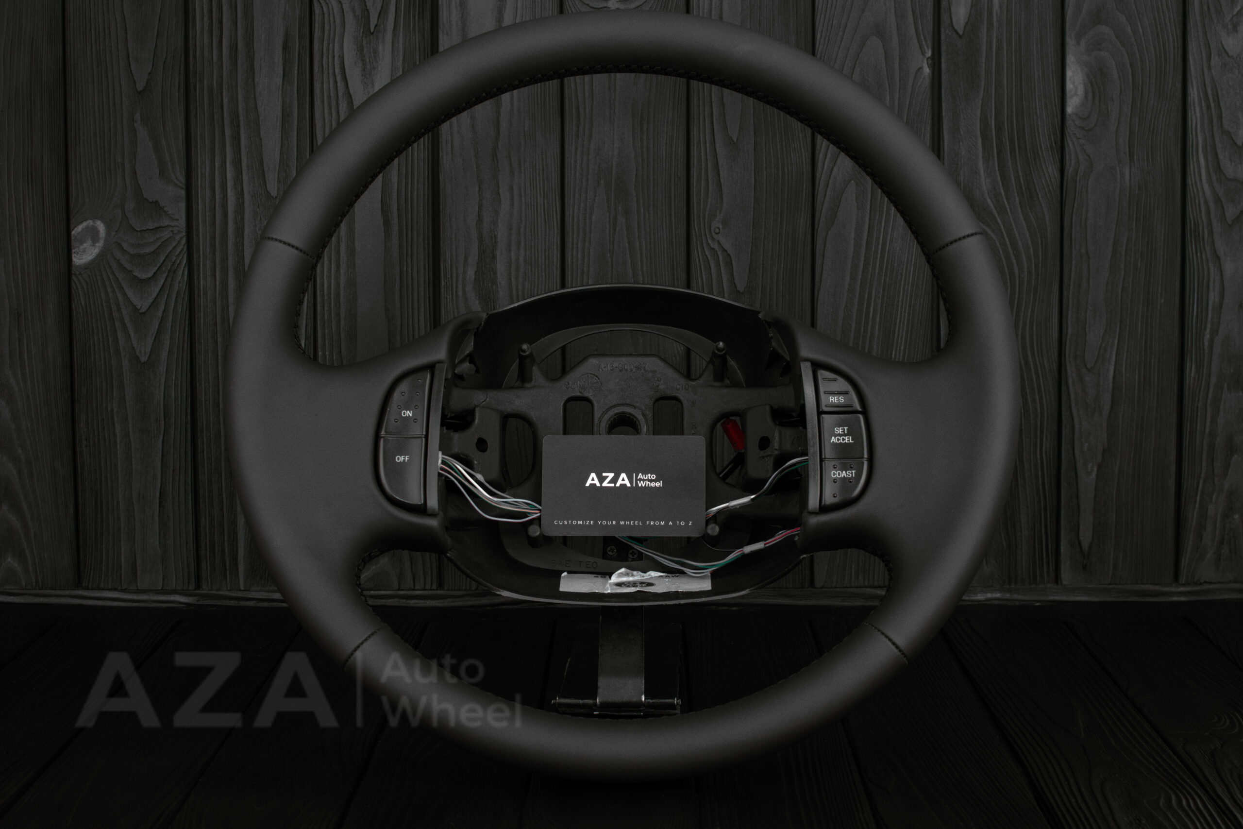 Steering wheel Ford F150/F250/F350 97-2007 Excursion Napa/Italian leather/BLK - Image 7