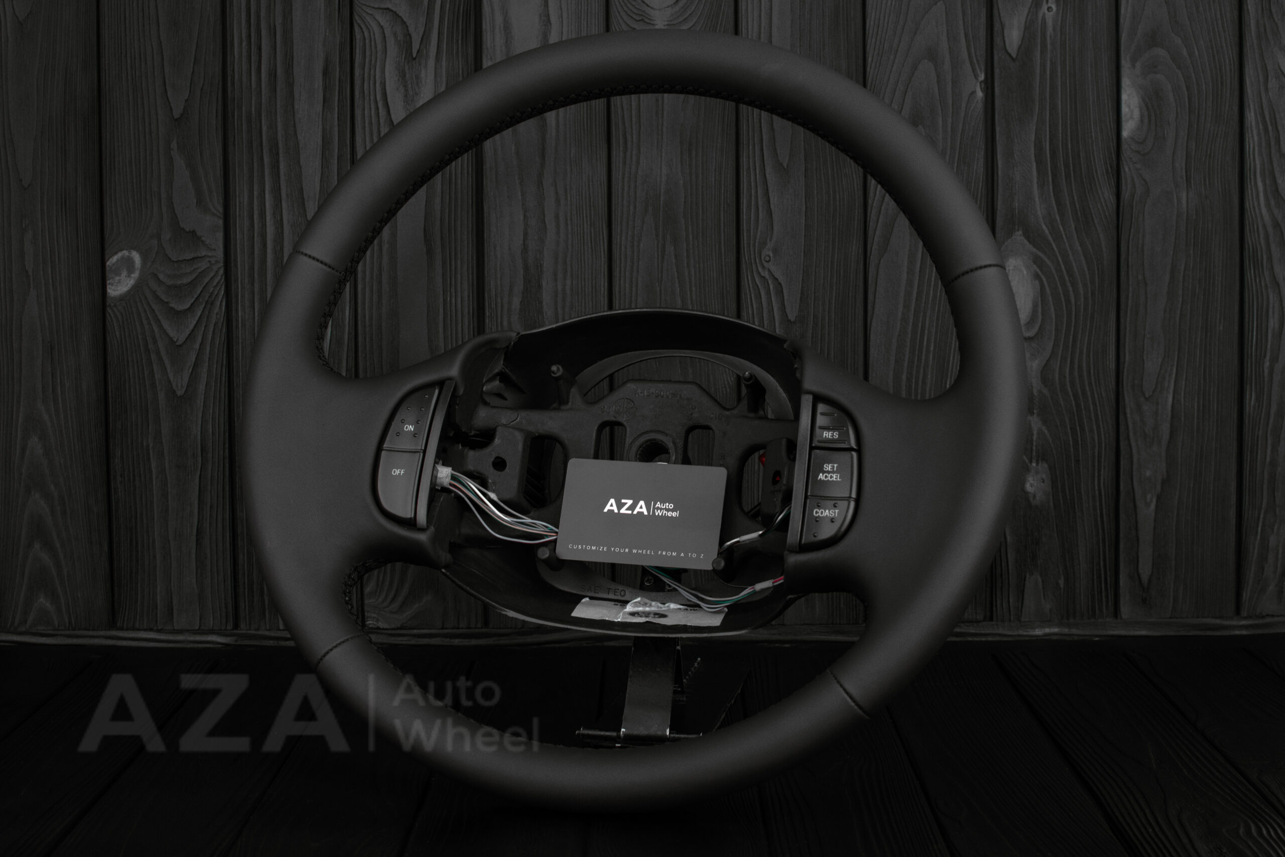 Steering wheel Ford F150/F250/F350 97-2007 Excursion Napa/Italian leather/BLK - Image 9