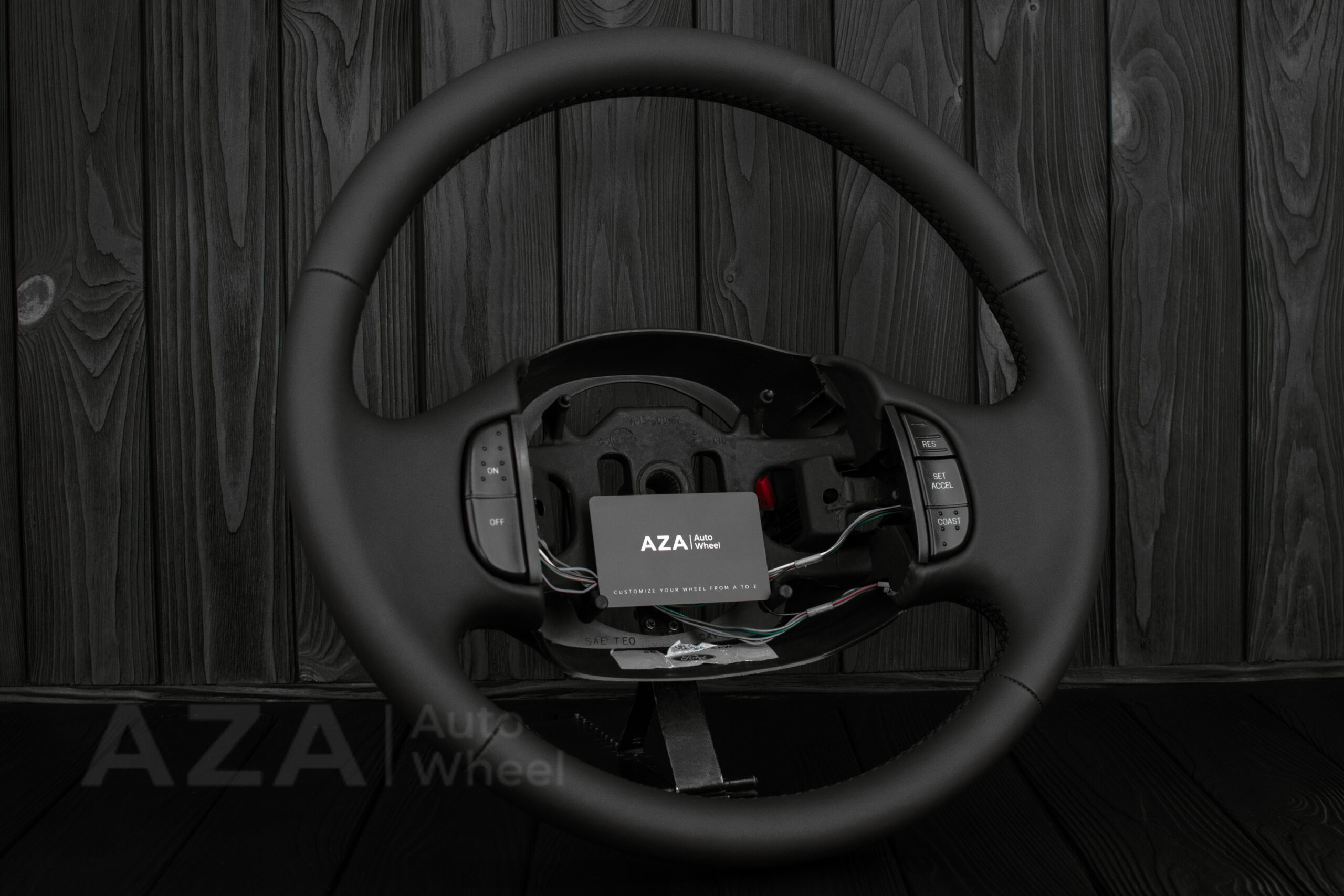 Steering wheel Ford F150/F250/F350 97-2007 Excursion Napa/Italian leather/BLK - Image 8