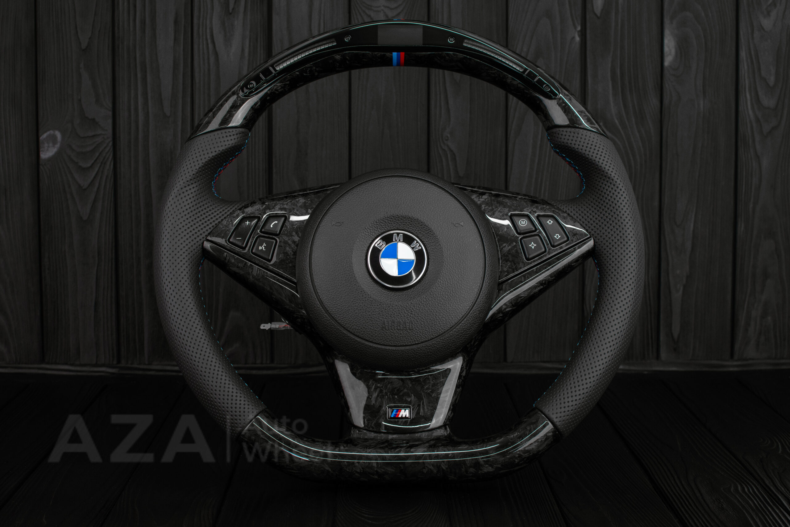 Steering wheel BMW E6X Forged Carbon LED Performance