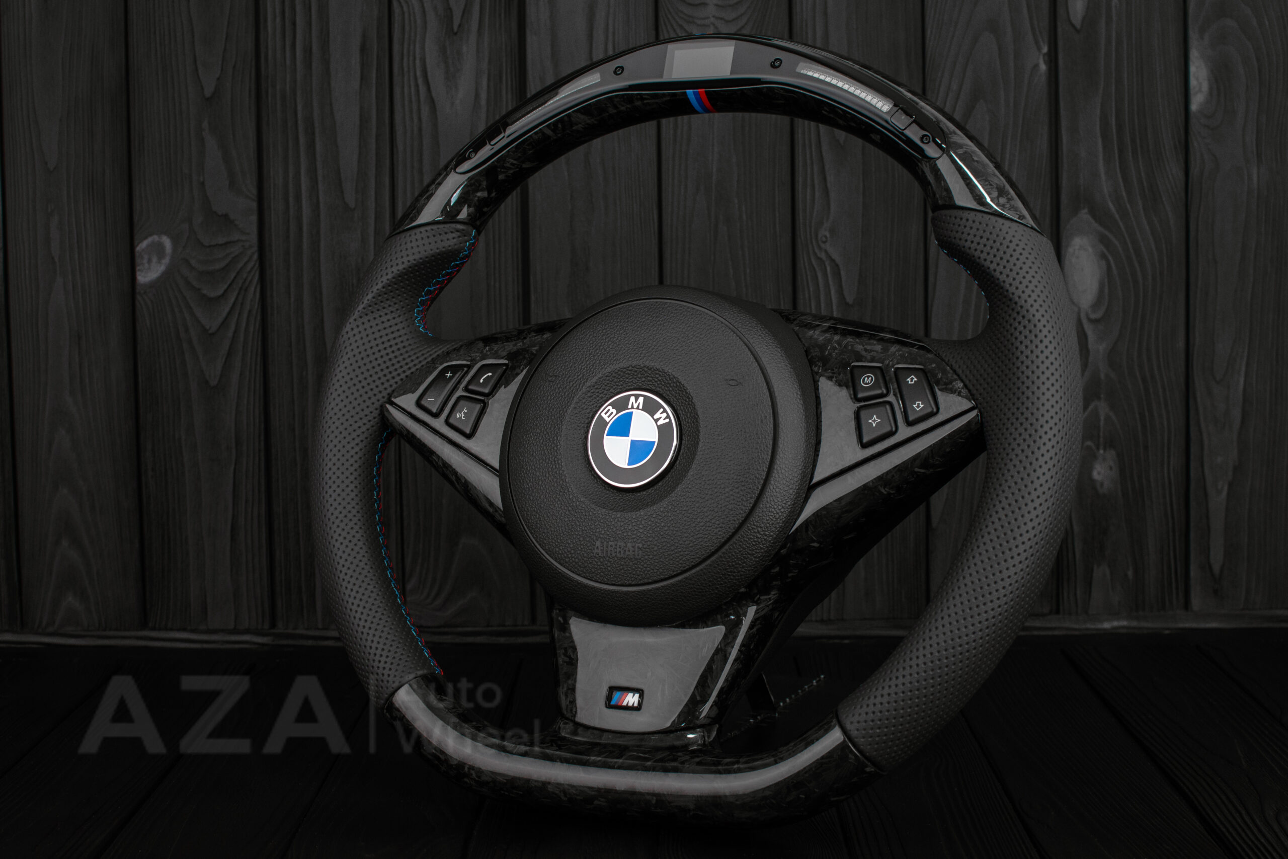 Steering wheel BMW E6X Forged Carbon LED Performance - Image 8