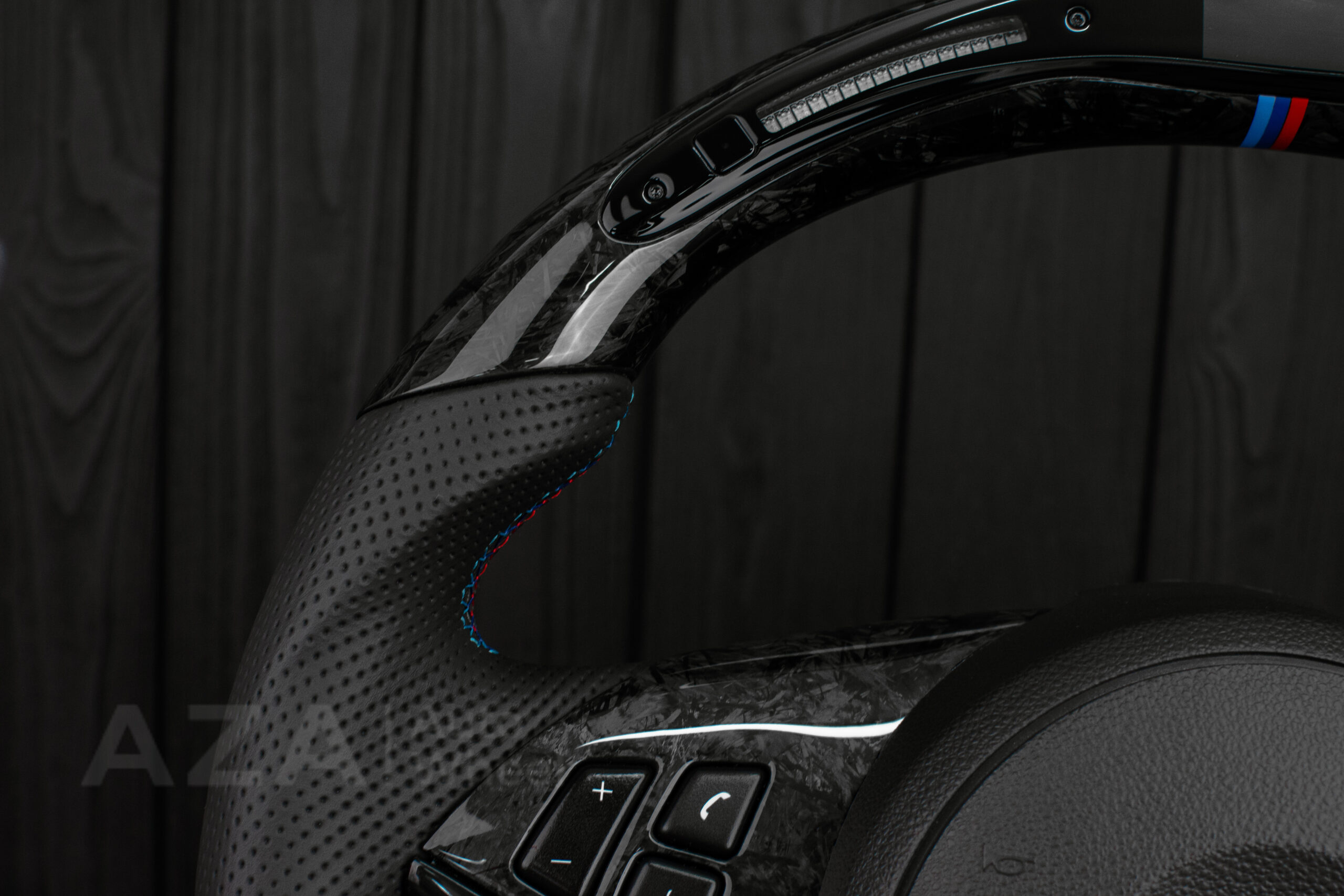 Steering wheel BMW E6X Forged Carbon LED Performance - Image 10