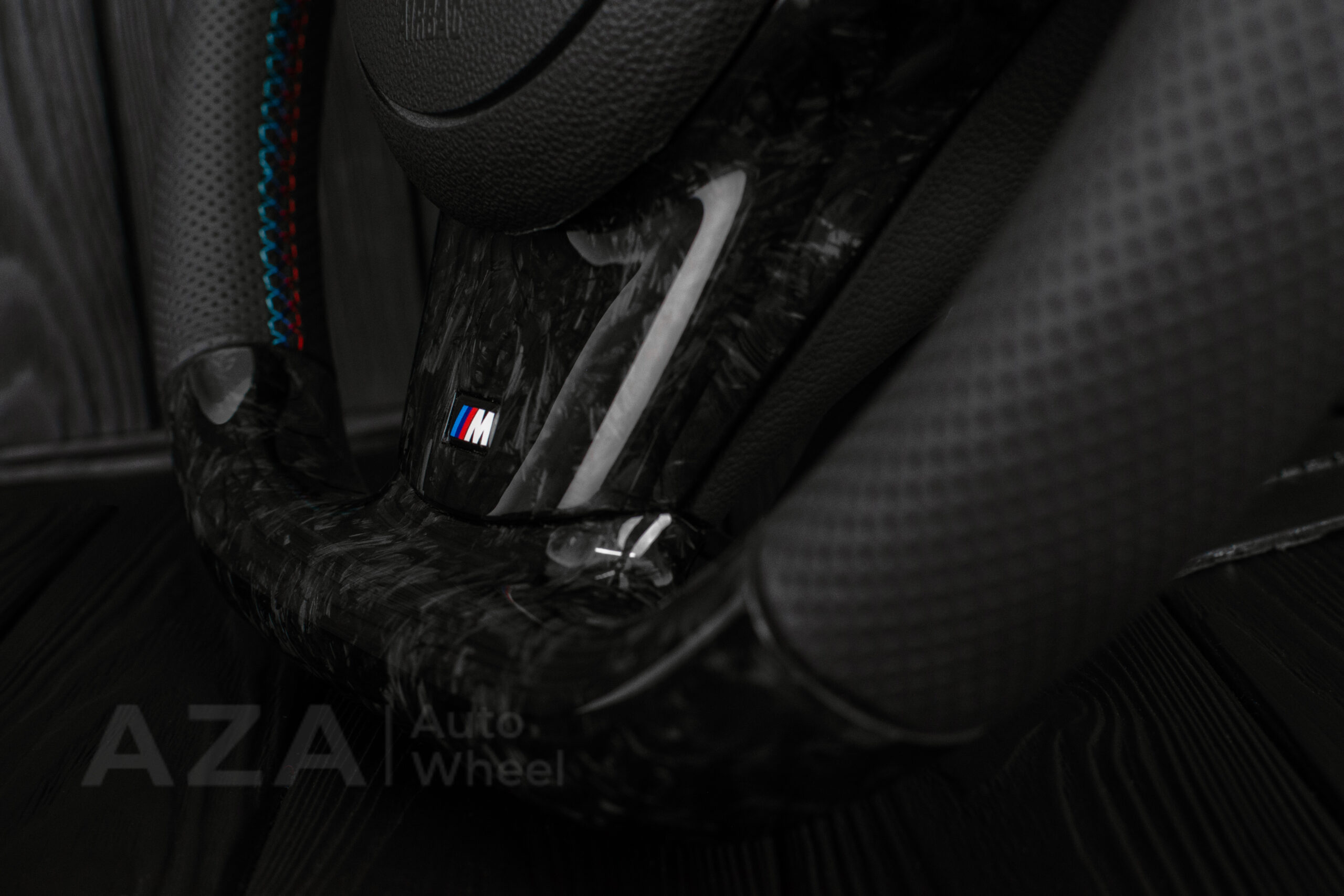 Steering wheel BMW E6X Forged Carbon LED Performance - Image 13