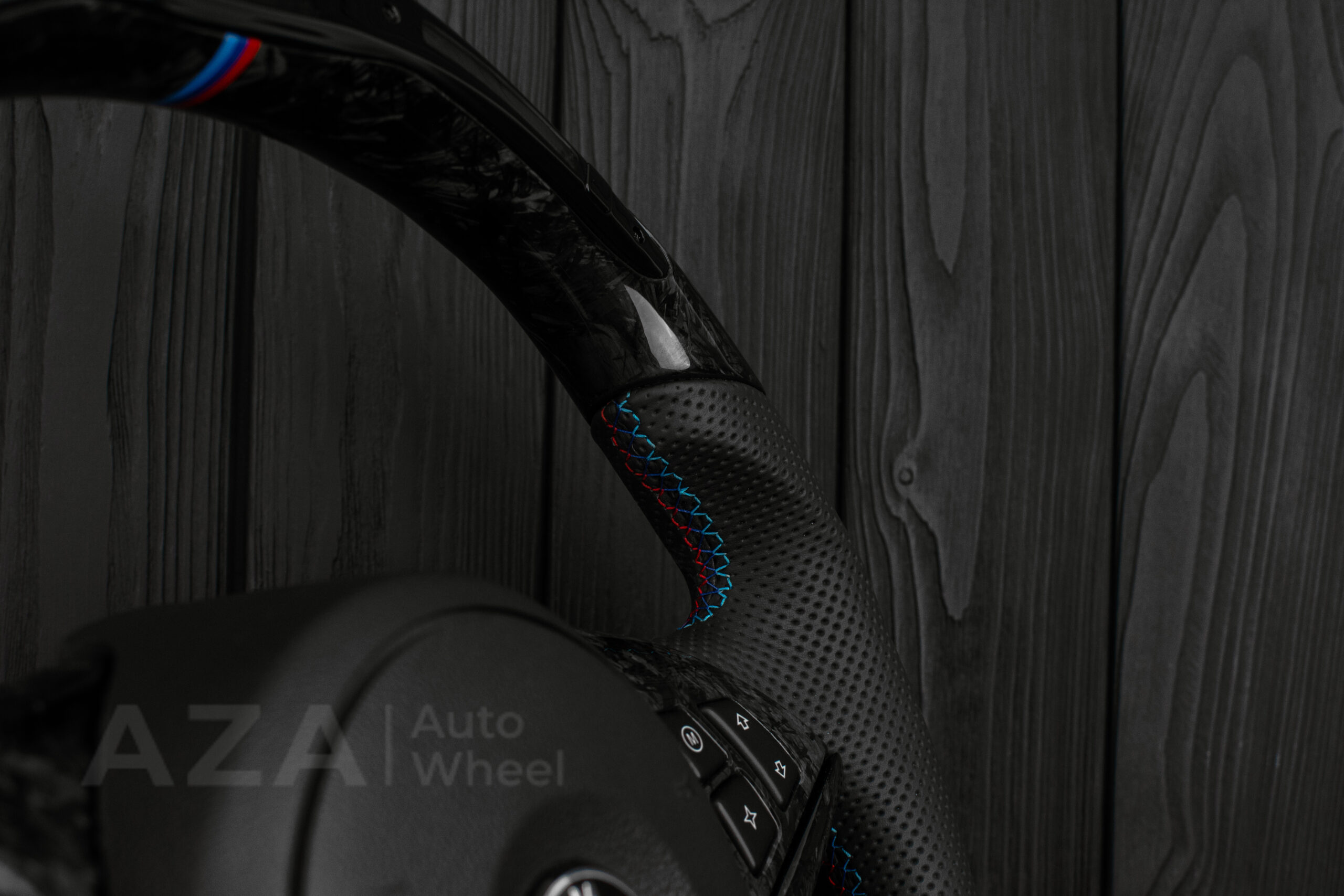 Steering wheel BMW E6X Forged Carbon LED Performance - Image 14