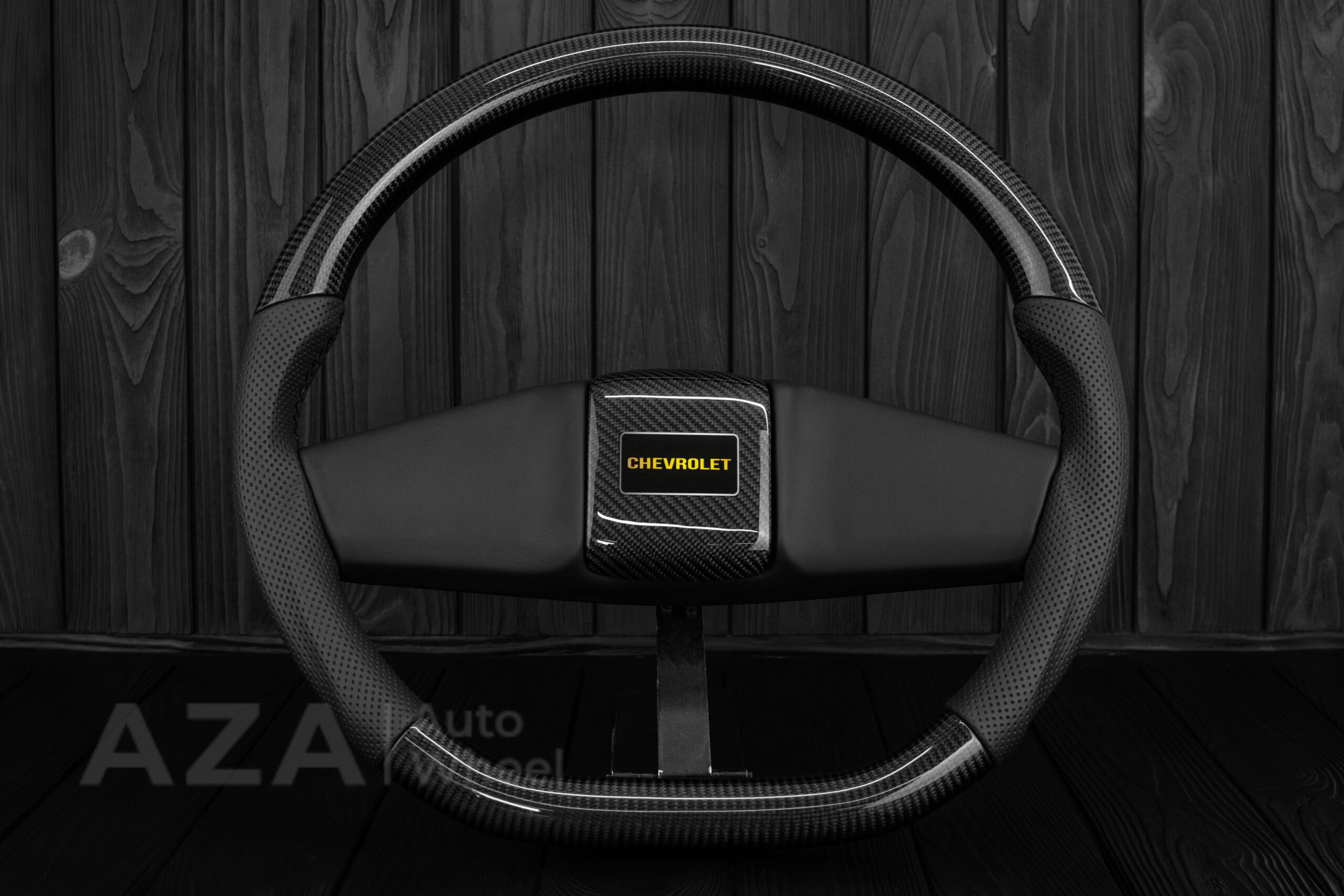 Steering wheel Square Body Silverado GM K5 C10 1973-1987 Blazer Silverado Carbon fiber/Napa/Perforated leather Carbon Fiber Horn