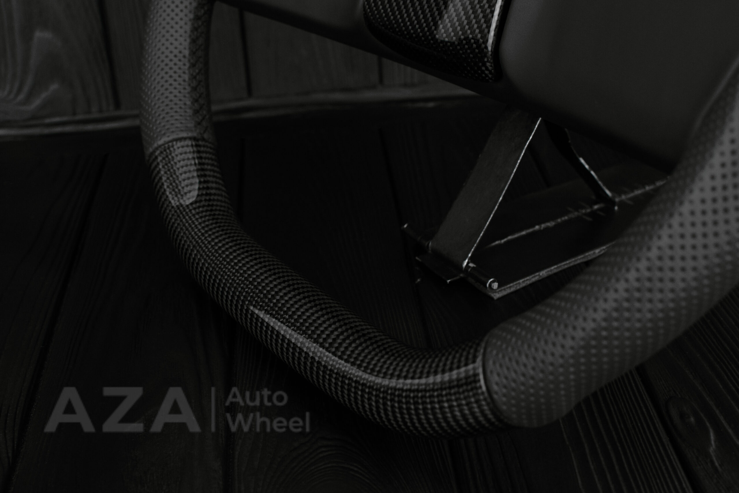 Steering wheel Square Body Silverado GM K5 C10 1973-1987 Blazer Silverado Carbon fiber/Napa/Perforated leather Carbon Fiber Horn - Image 11