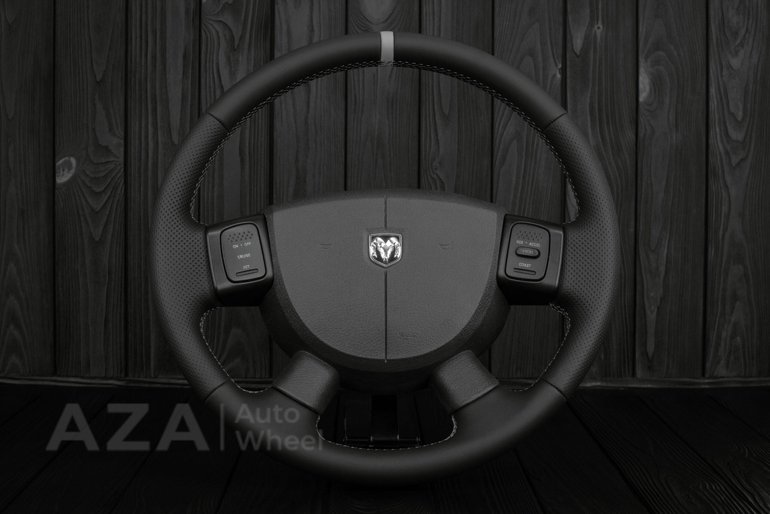Steering Wheel Dodge Ram 2004-2008 Perforated leather/Napa