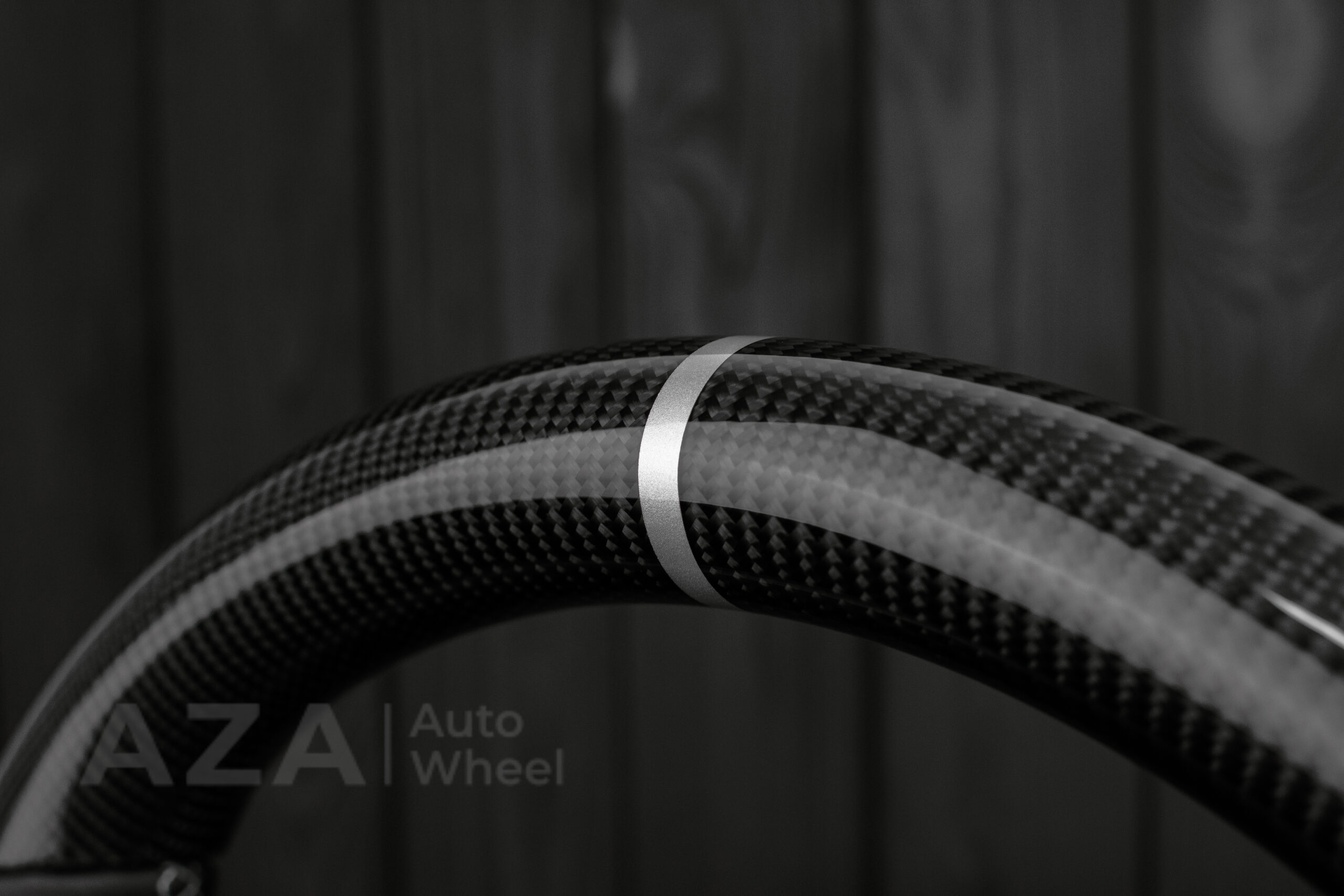 Steering wheel GMC Sierra Silverado Denali 2014-2018 Perforated Leather/Carbon Fiber/Silver accents - Image 19