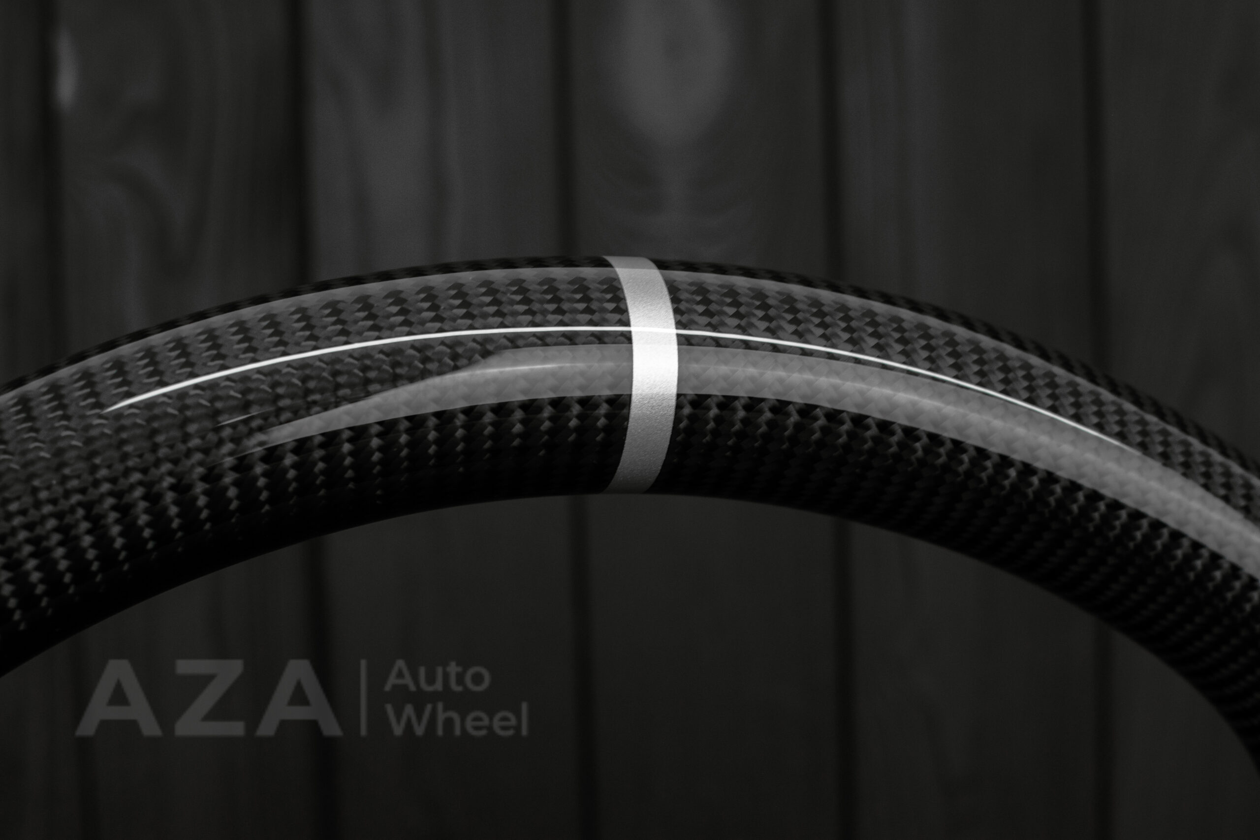 Steering wheel GMC Sierra Silverado Denali 2014-2018 Perforated Leather/Carbon Fiber/Silver accents - Image 18