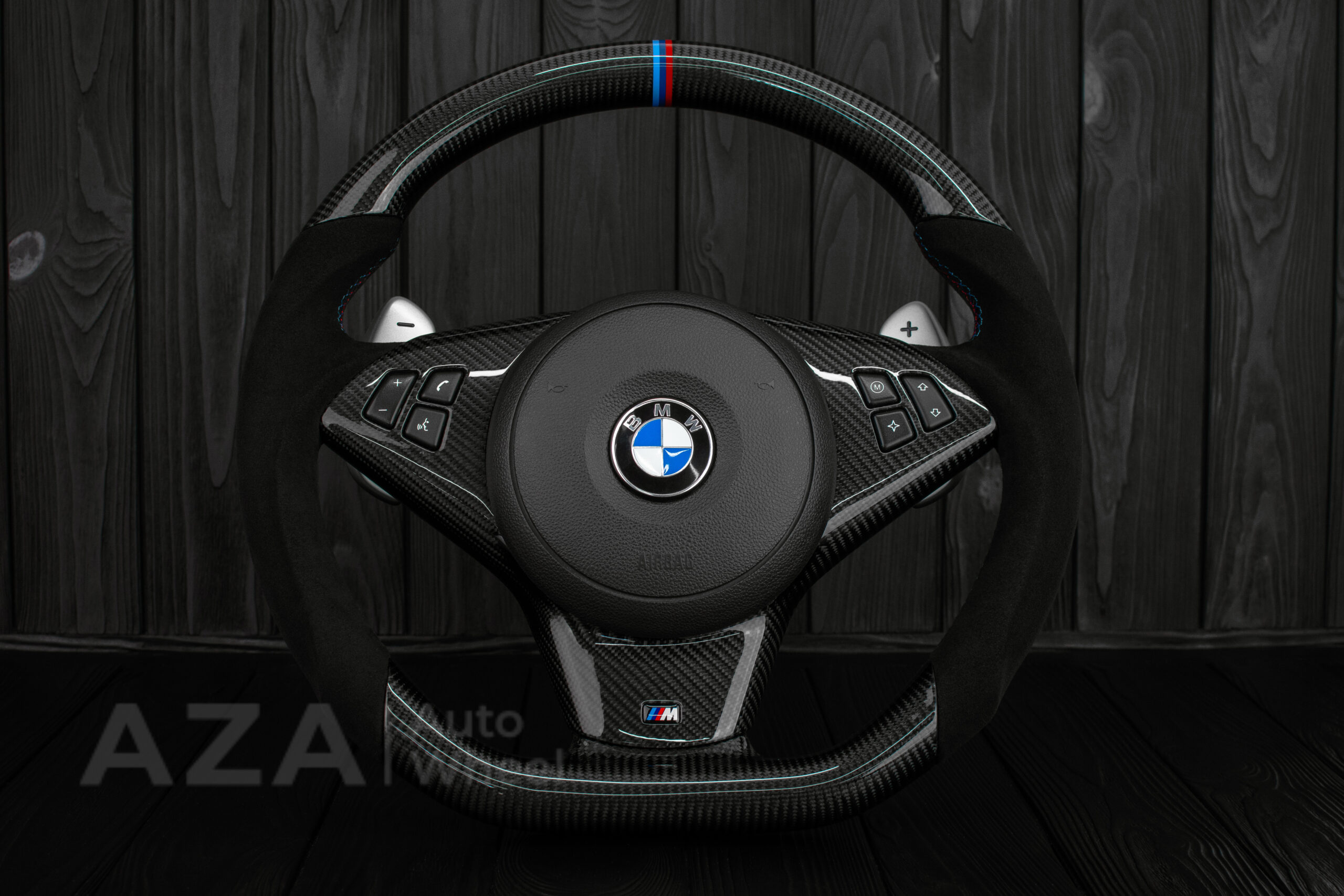 Steering wheel BMW E6X Carbon Fiber Alcantara - Image 2