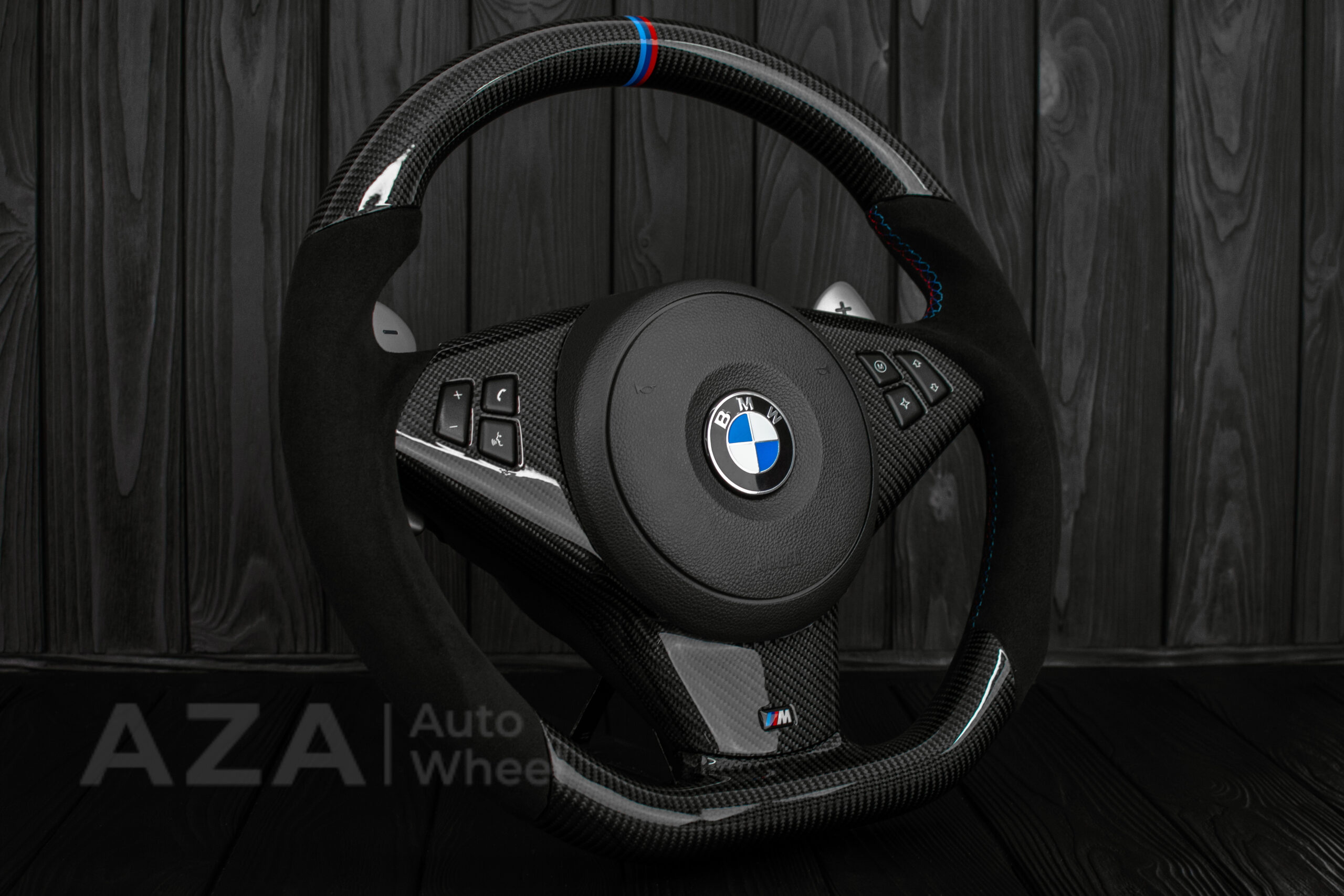 Steering wheel BMW E6X Carbon Fiber Alcantara - Image 5