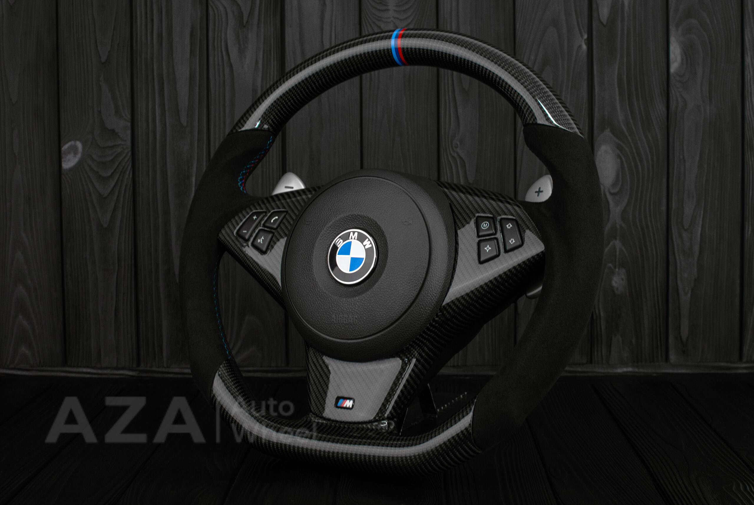 Steering wheel BMW E6X Carbon Fiber Alcantara - Image 4