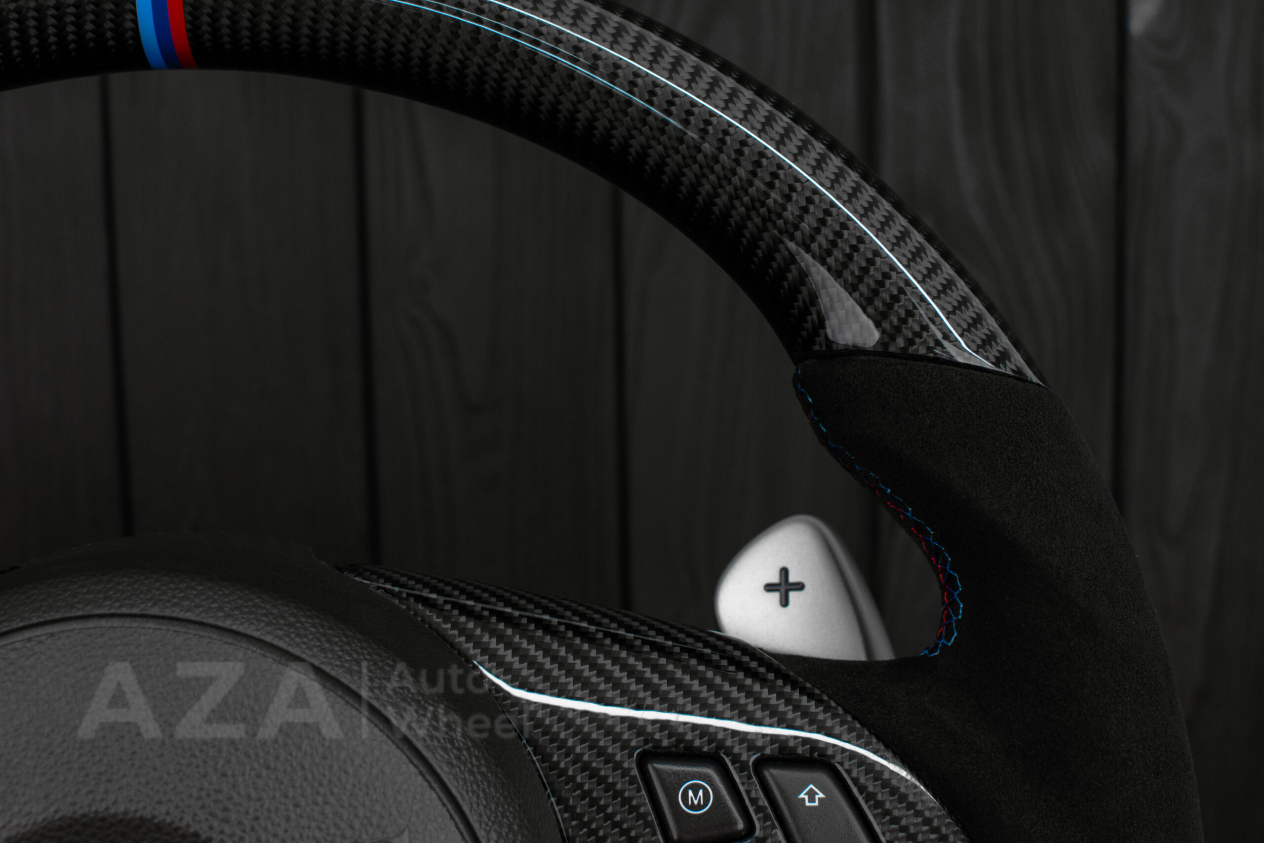 Steering wheel BMW E6X Carbon Fiber Alcantara - Image 9