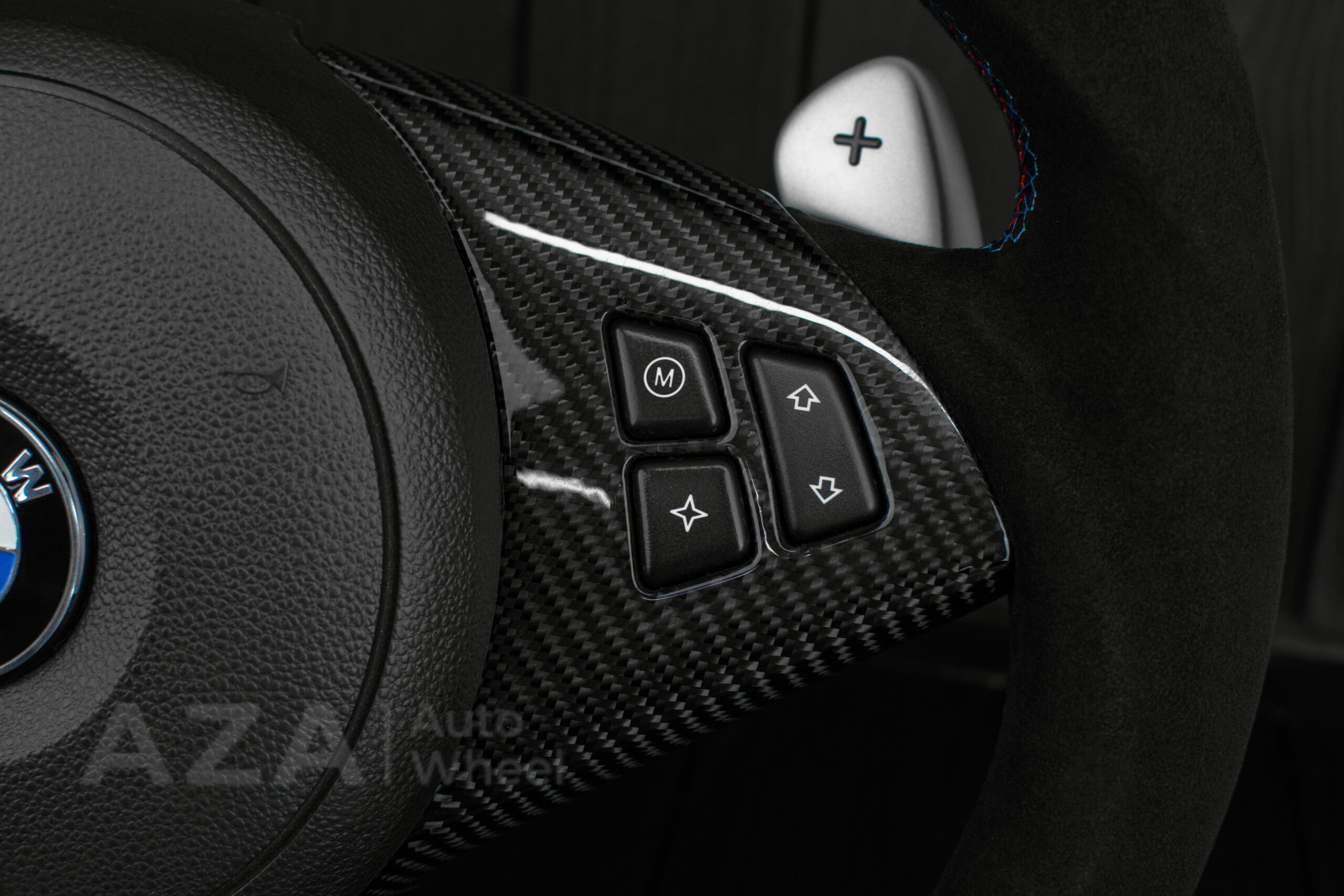 Steering wheel BMW E6X Carbon Fiber Alcantara - Image 12