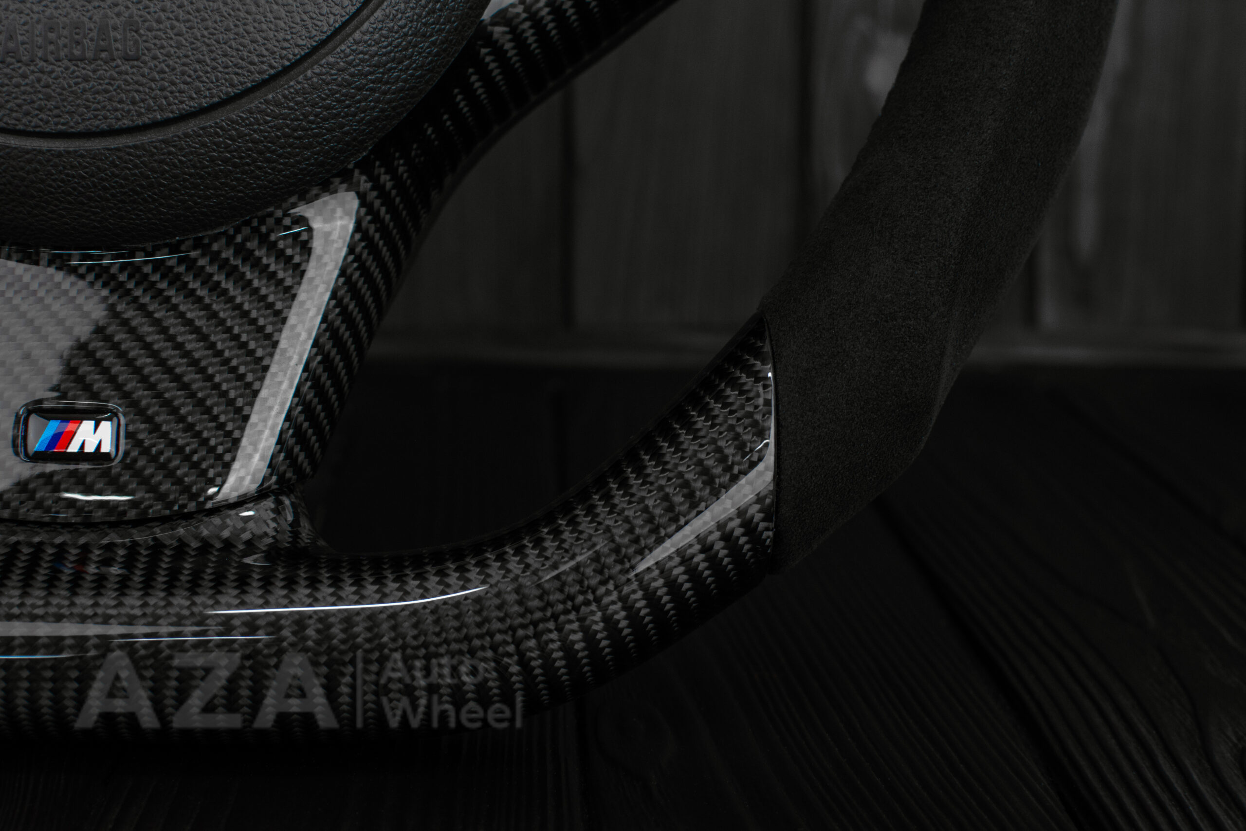Steering wheel BMW E6X Carbon Fiber Alcantara - Image 14