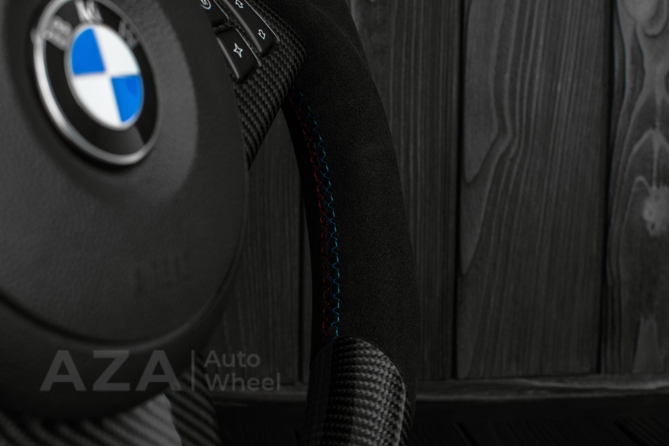 Steering wheel BMW E6X Carbon Fiber Alcantara - Image 8