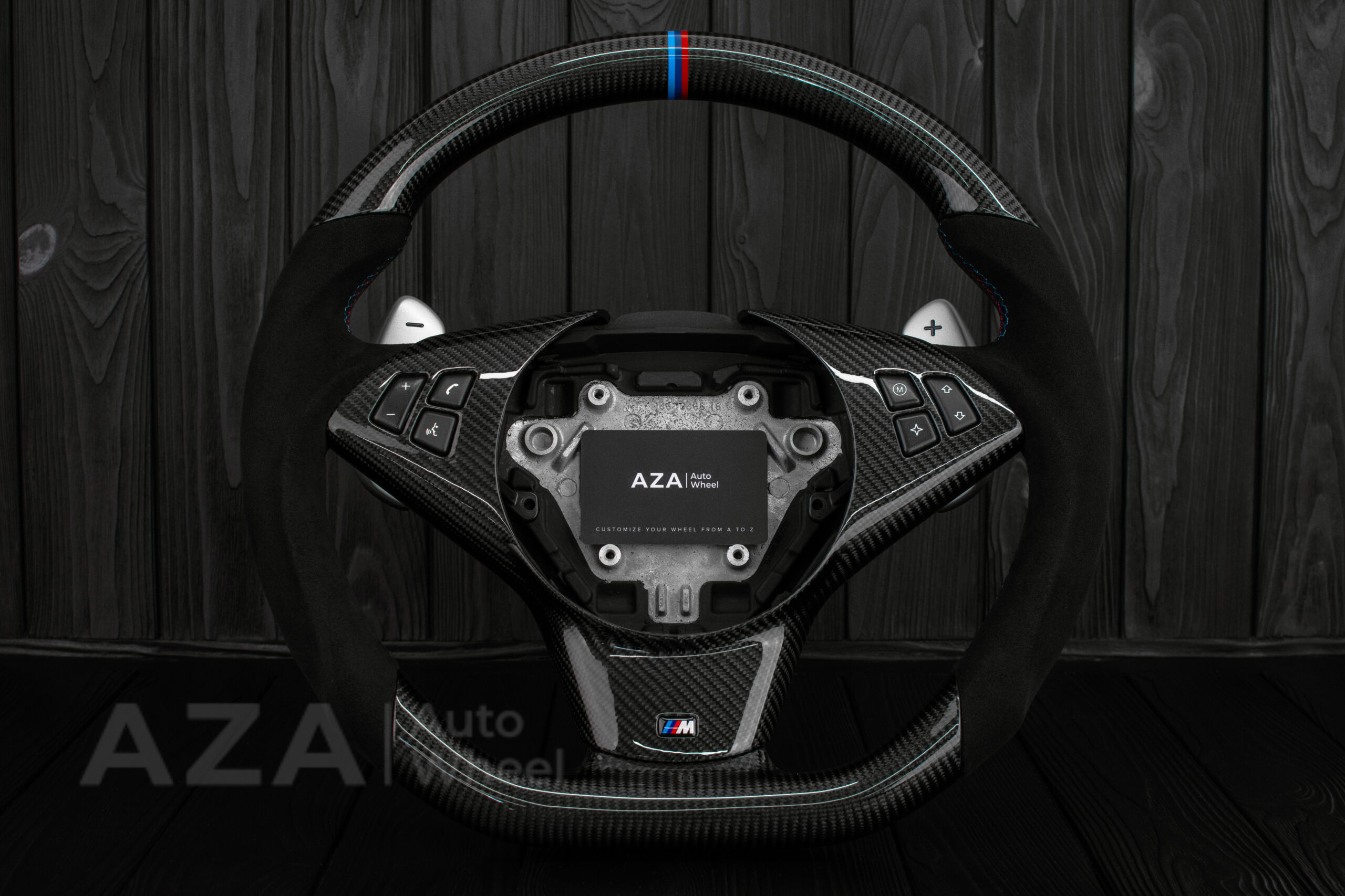 Steering wheel BMW E6X Carbon Fiber Alcantara - Image 6