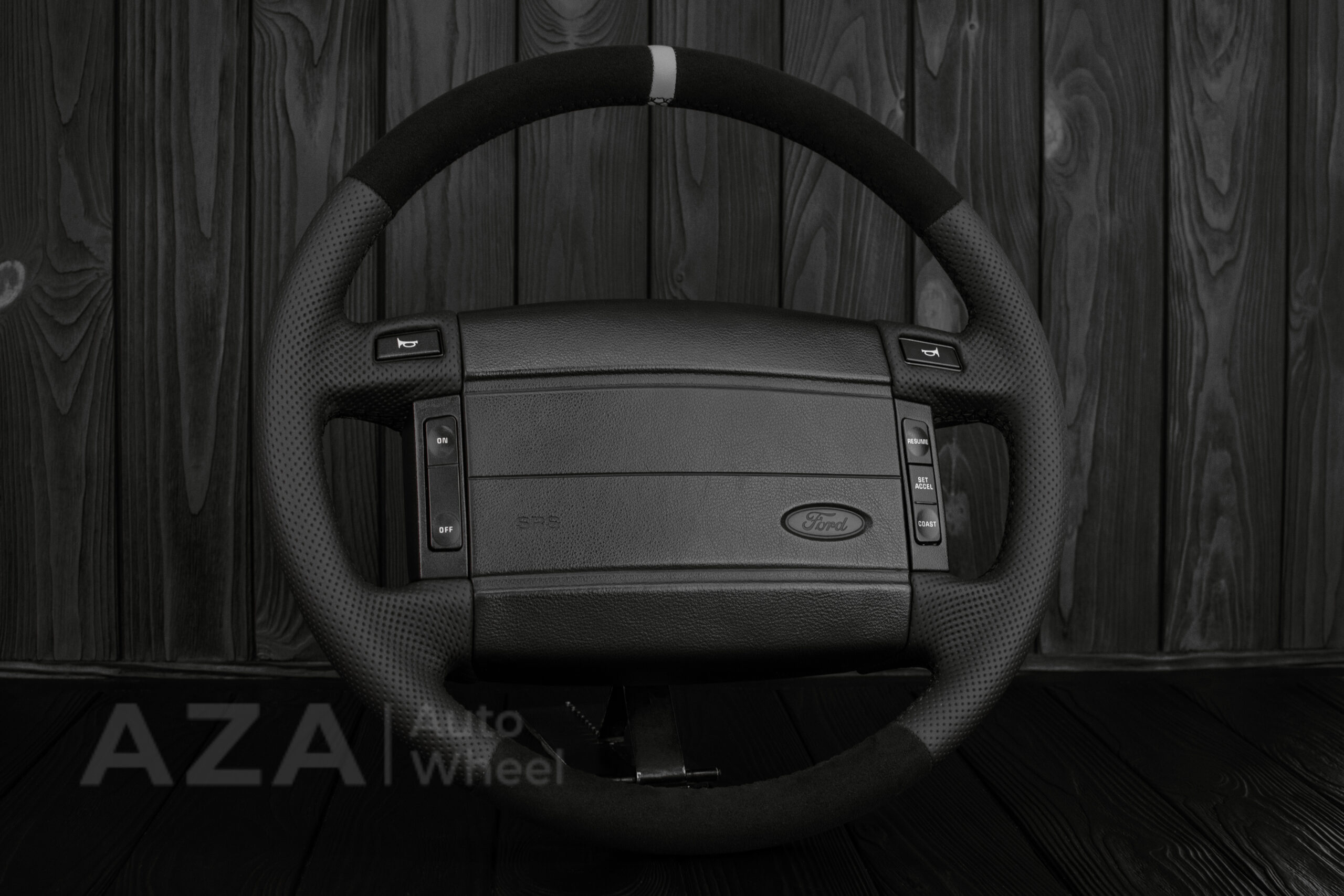 Steering wheel Fox Body Ford Mustang GT Cobra SVT Roush Perforated Leather/Alcantara