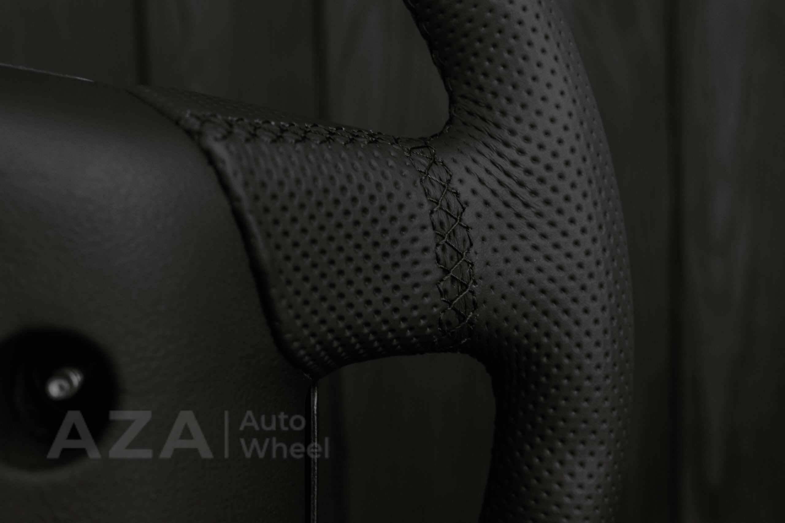 Steering wheel Fox Body Ford Mustang GT Cobra SVT Roush Perforated Leather/Alcantara - Image 13