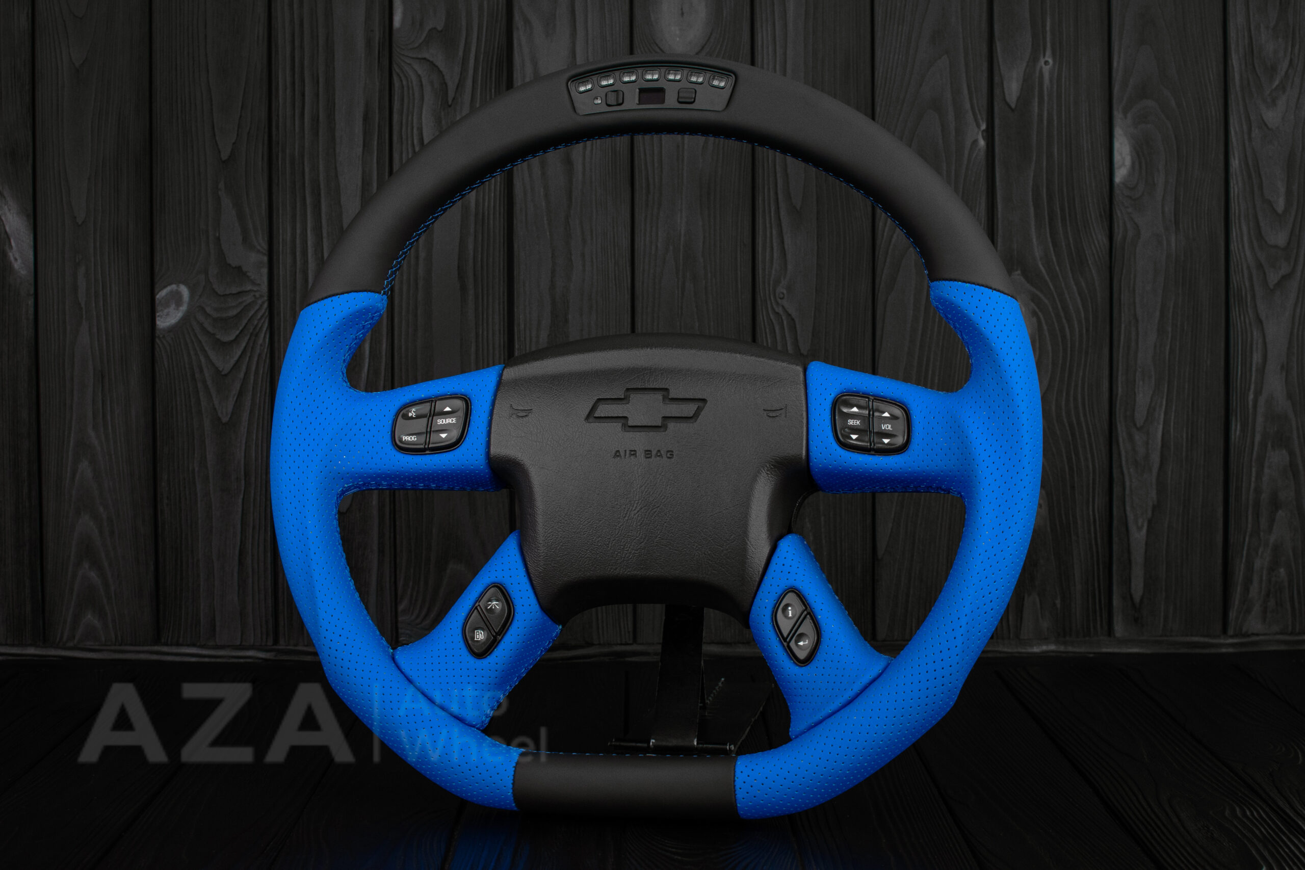 Steering wheel GM, Silverado, Sierra, Yukon, H2, Trailblazer (2003+) Napa/Perforated leather/Performance REV display
