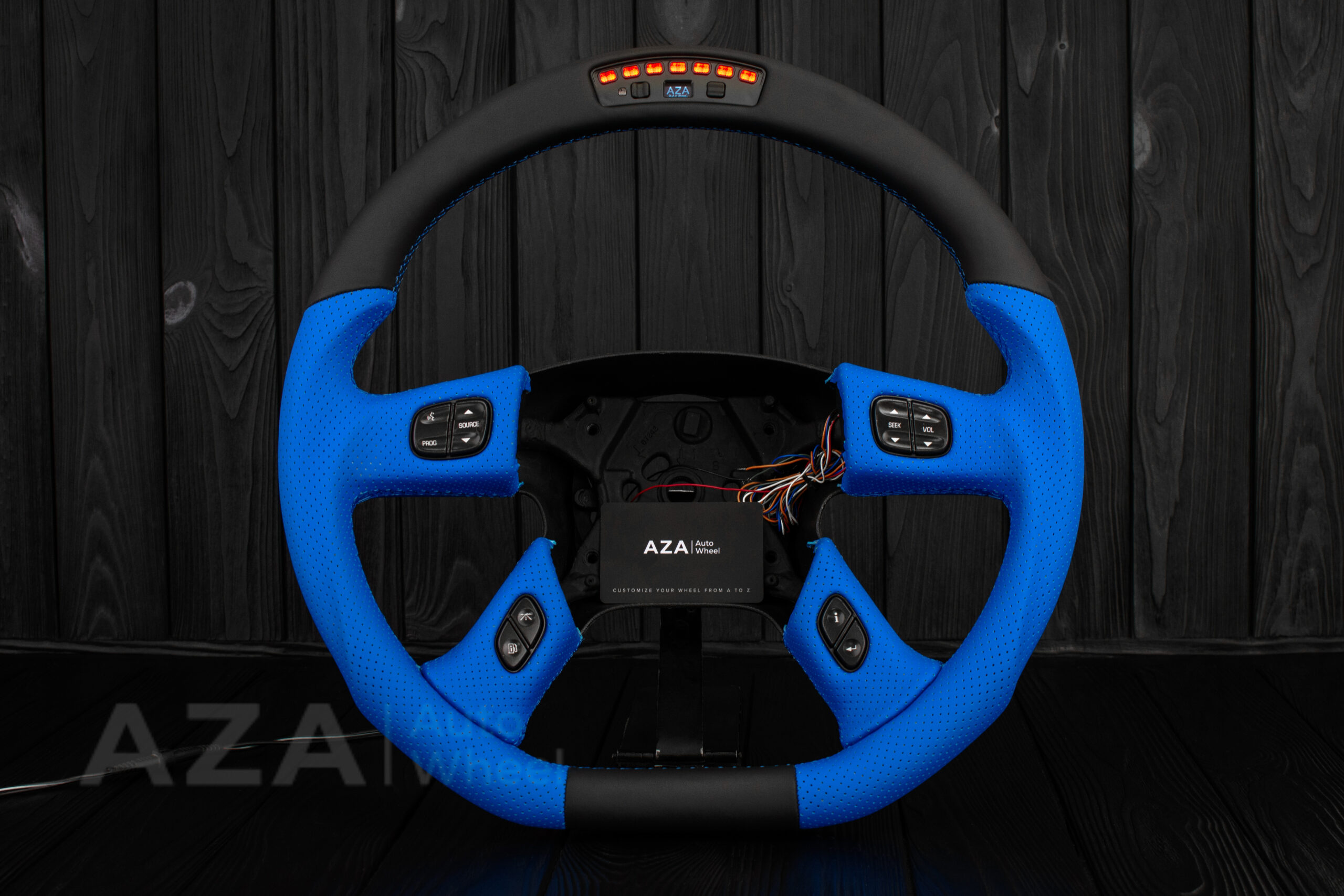 Steering wheel GM, Silverado, Sierra, Yukon, H2, Trailblazer (2003+) Napa/Perforated leather/Performance REV display - Image 7