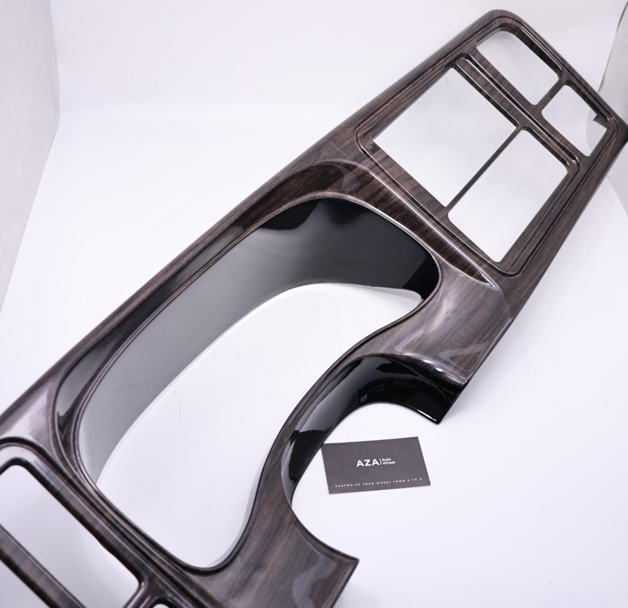 GMC Sierra Chevrolet Silverado DASH Bezel Denali Woodgrain 2 DIN - Image 2