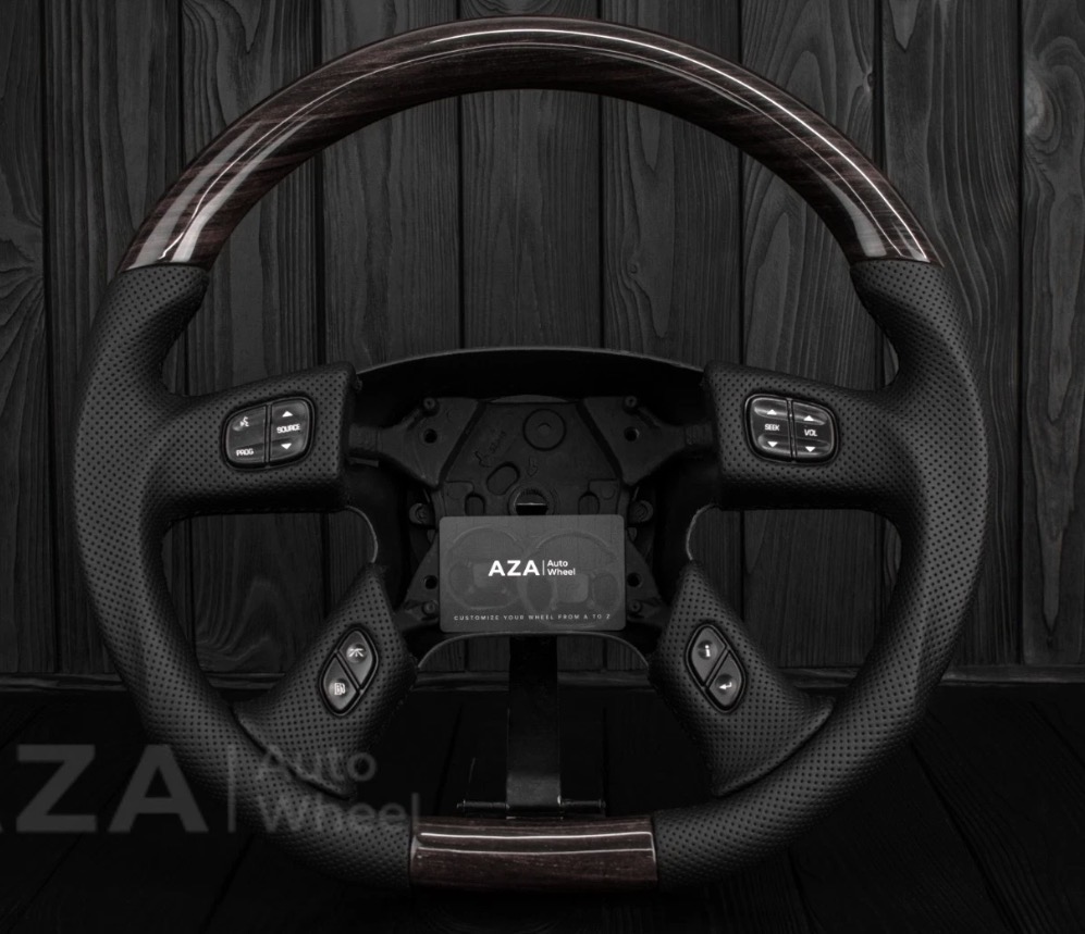 2003-2007* GMC Sierra Chevrolet Silverado Denali Woodgrain 4 PC KIT - Image 2