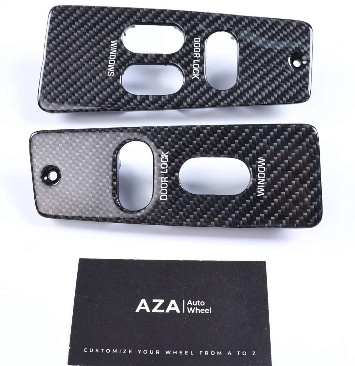 1987-1993 Ford Mustang Carbon Fiber Interior Window Switch Trim Foxbody Set - Image 2