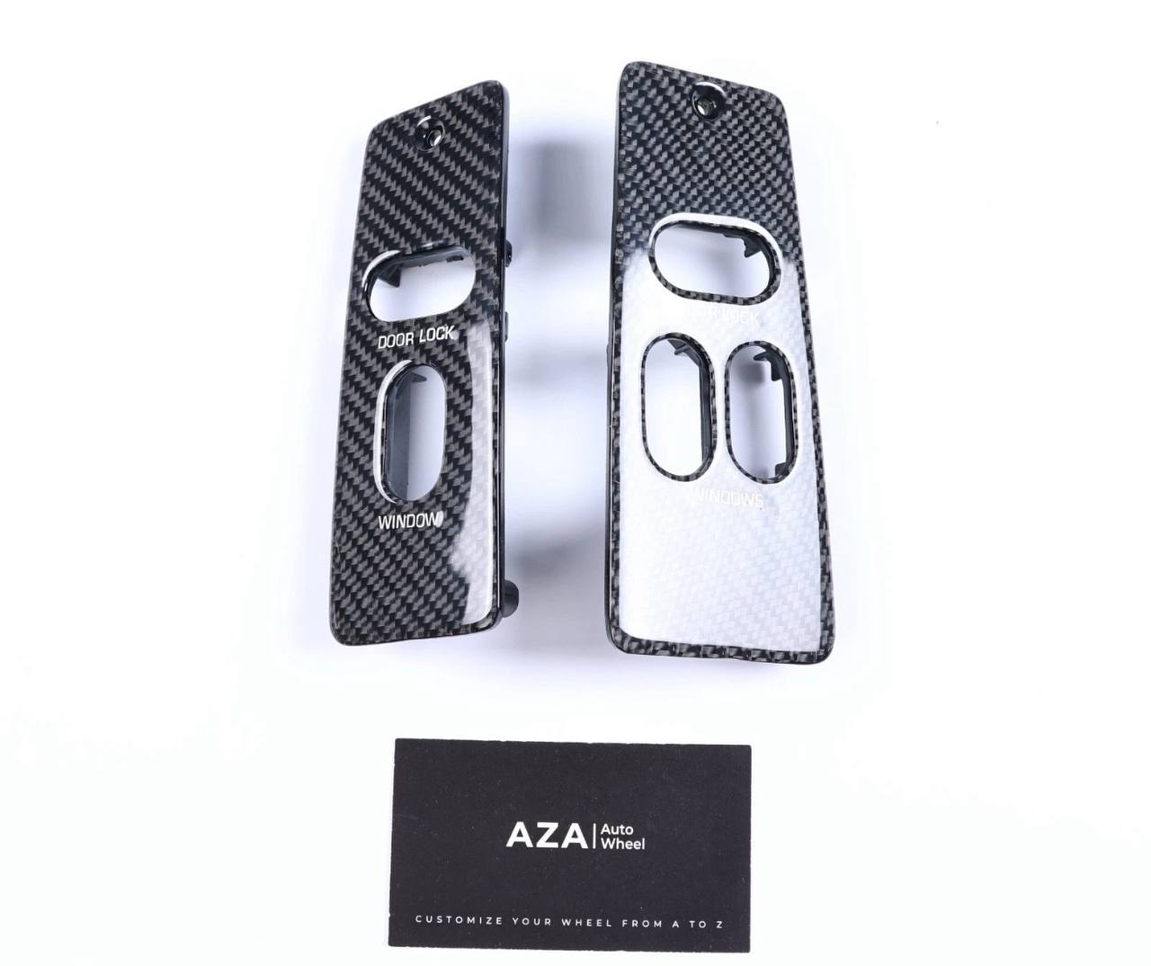 1987-1993 Ford Mustang Carbon Fiber Interior Window Switch Trim Foxbody Set - Image 4