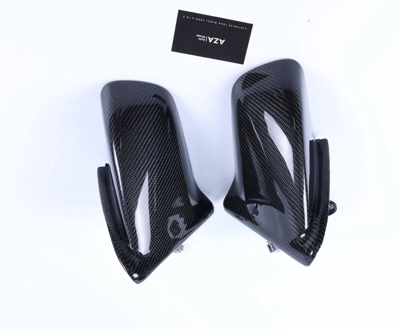 1987-1993 Mustang Coupe & Hatchback Foxbody LH RH Side Carbon Fiber Outside Mirrors - Image 2