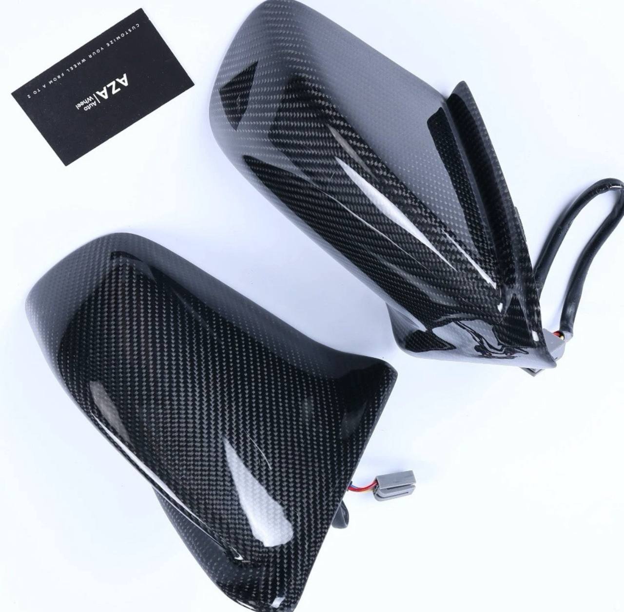 1987-1993 Mustang Coupe & Hatchback Foxbody LH RH Side Carbon Fiber Outside Mirrors