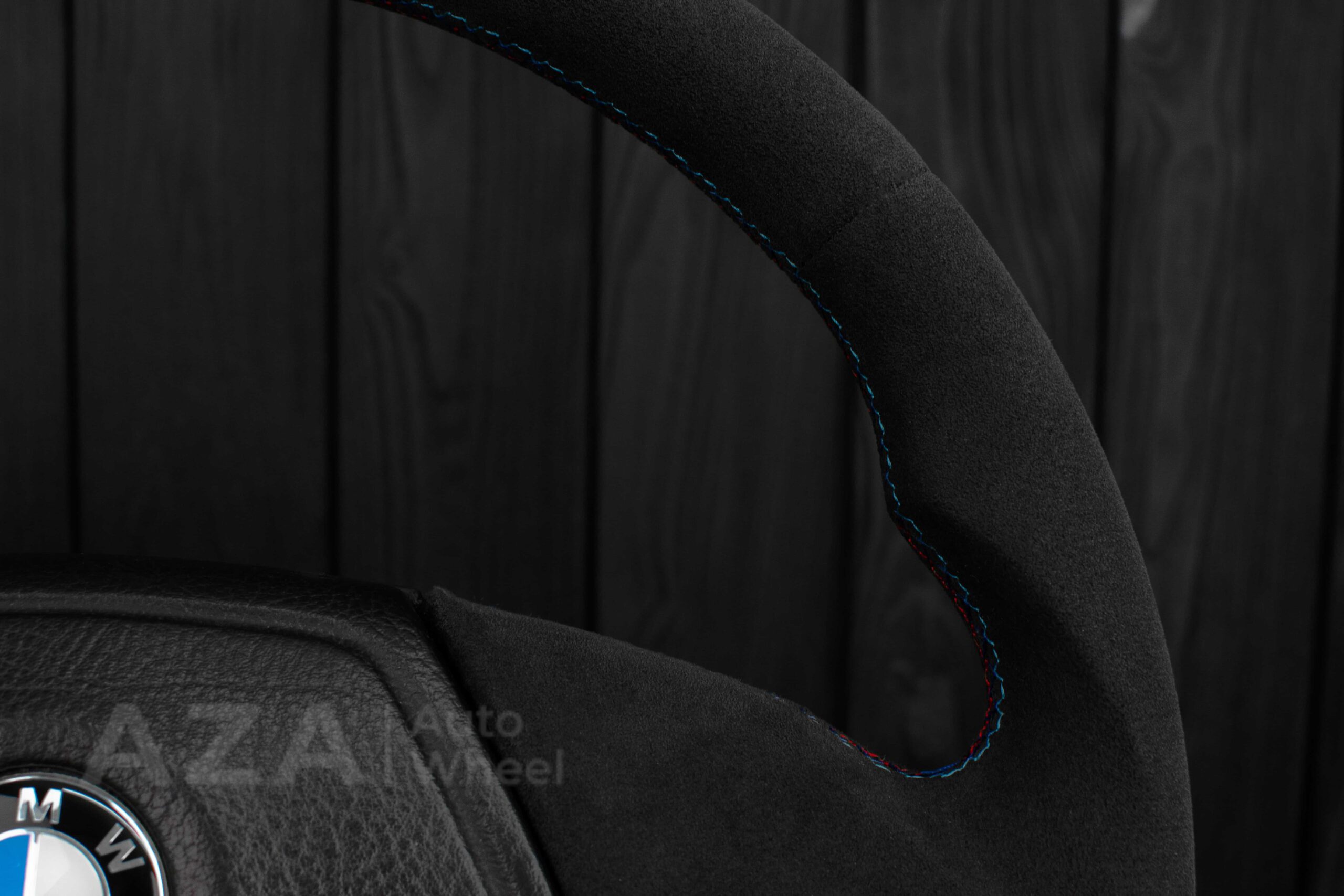 Steering wheel BMW E36 Euro Alcantara/blue stripe - Image 26