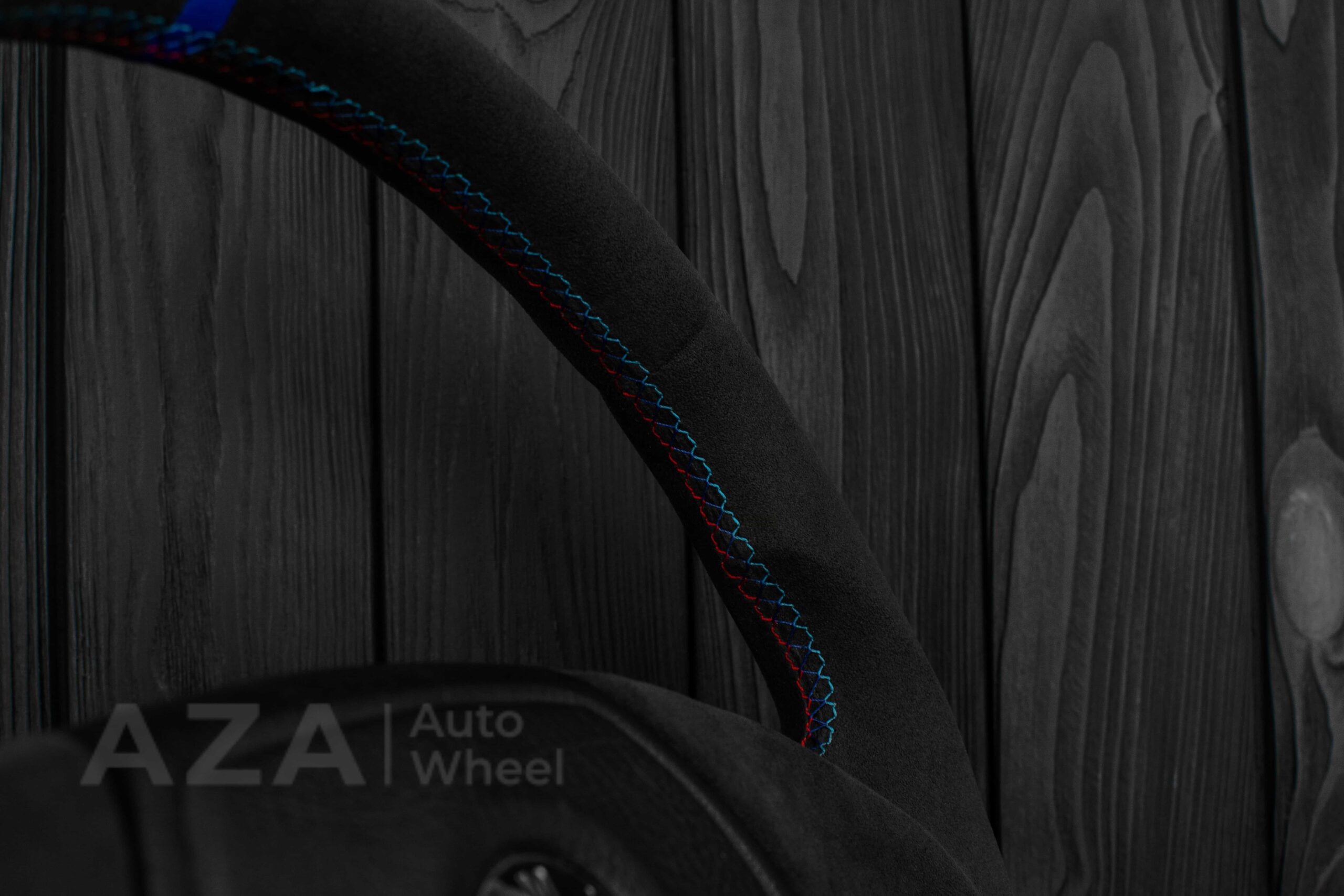 Steering wheel BMW E36 Euro Alcantara/blue stripe - Image 18