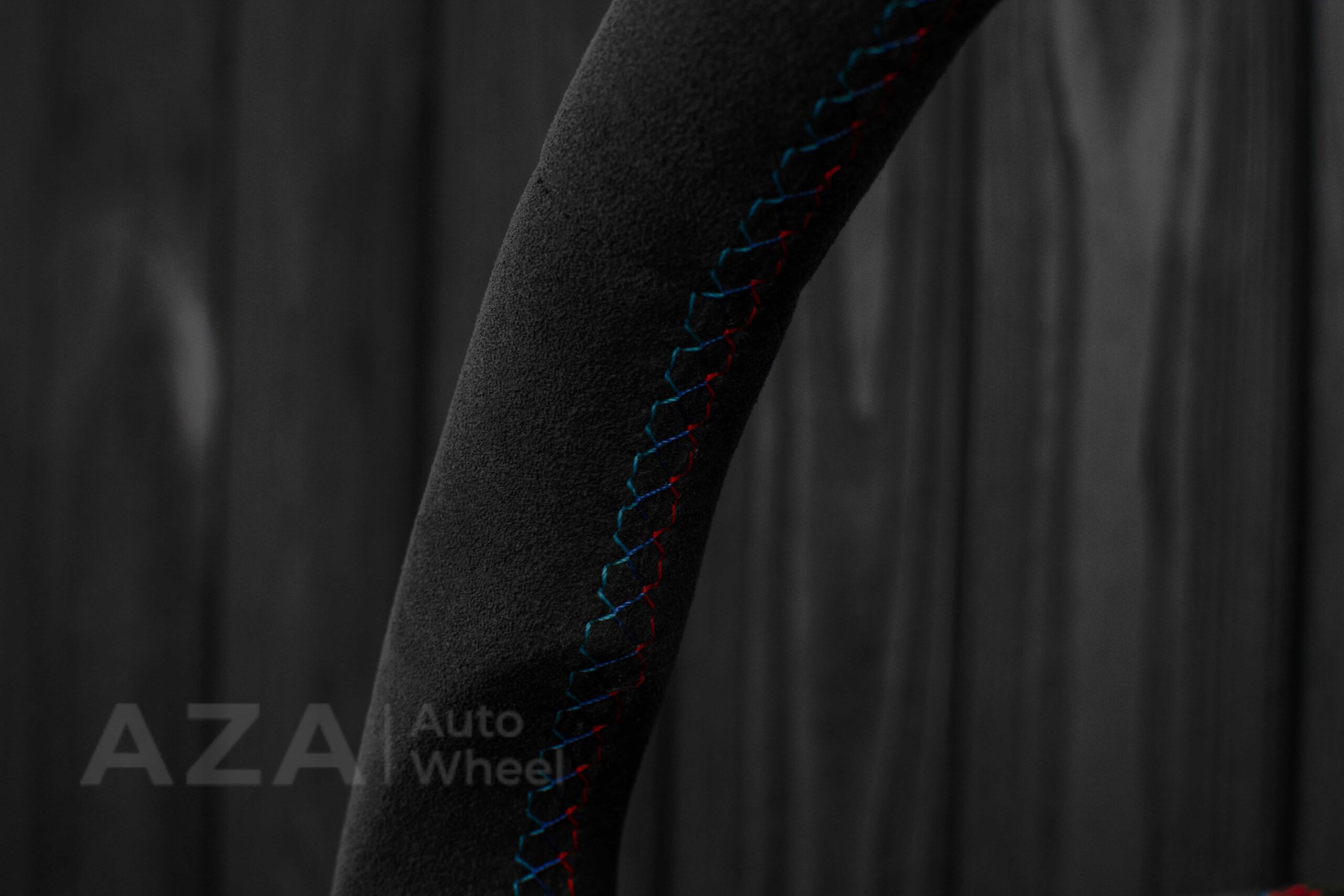 Steering wheel BMW E36 Euro Alcantara/blue stripe - Image 14