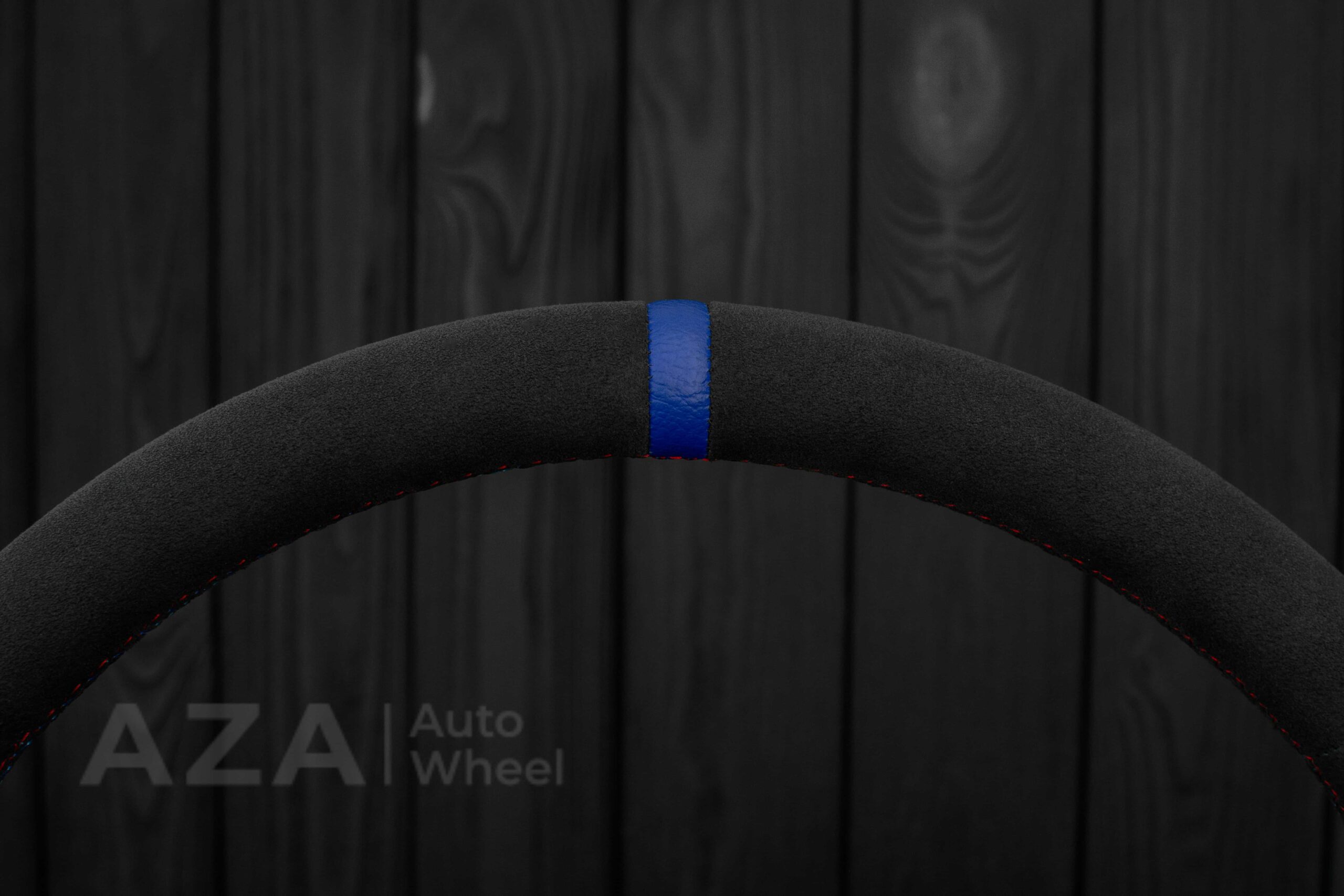 Steering wheel BMW E36 Euro Alcantara/blue stripe - Image 11
