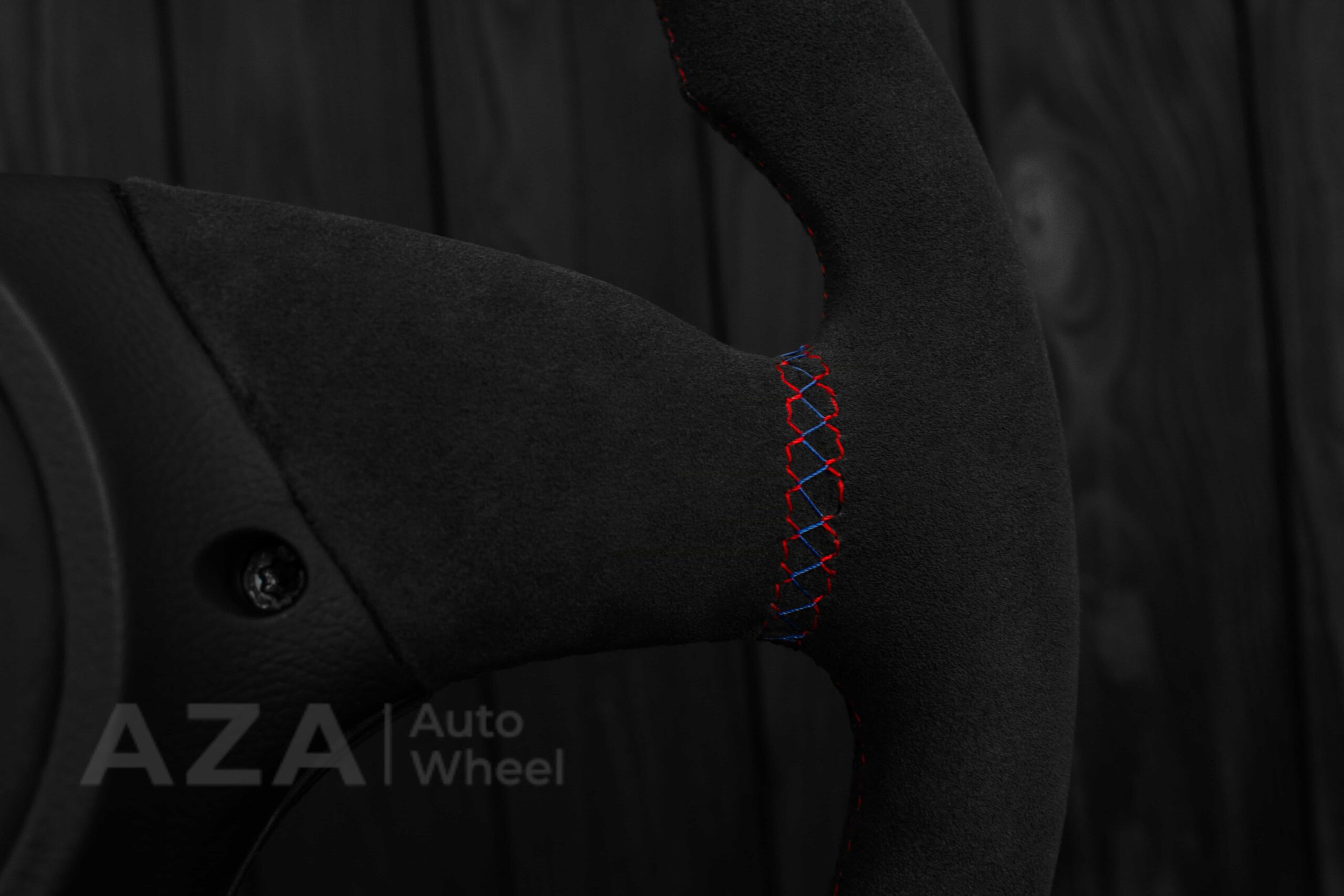 Steering wheel BMW E36 Euro Alcantara/blue stripe - Image 10