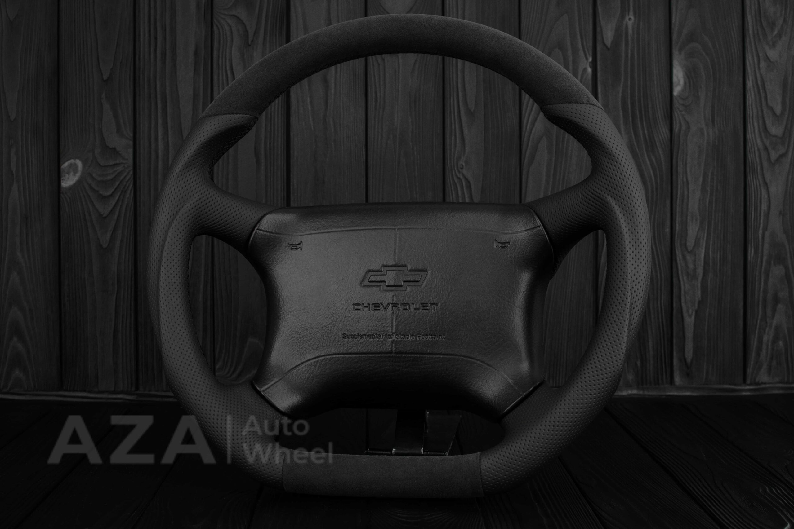 Steering wheel GM, Tahoe, Silverado, Sierra truck (1995-1997) Alcantara/Perforated leather - Image 5