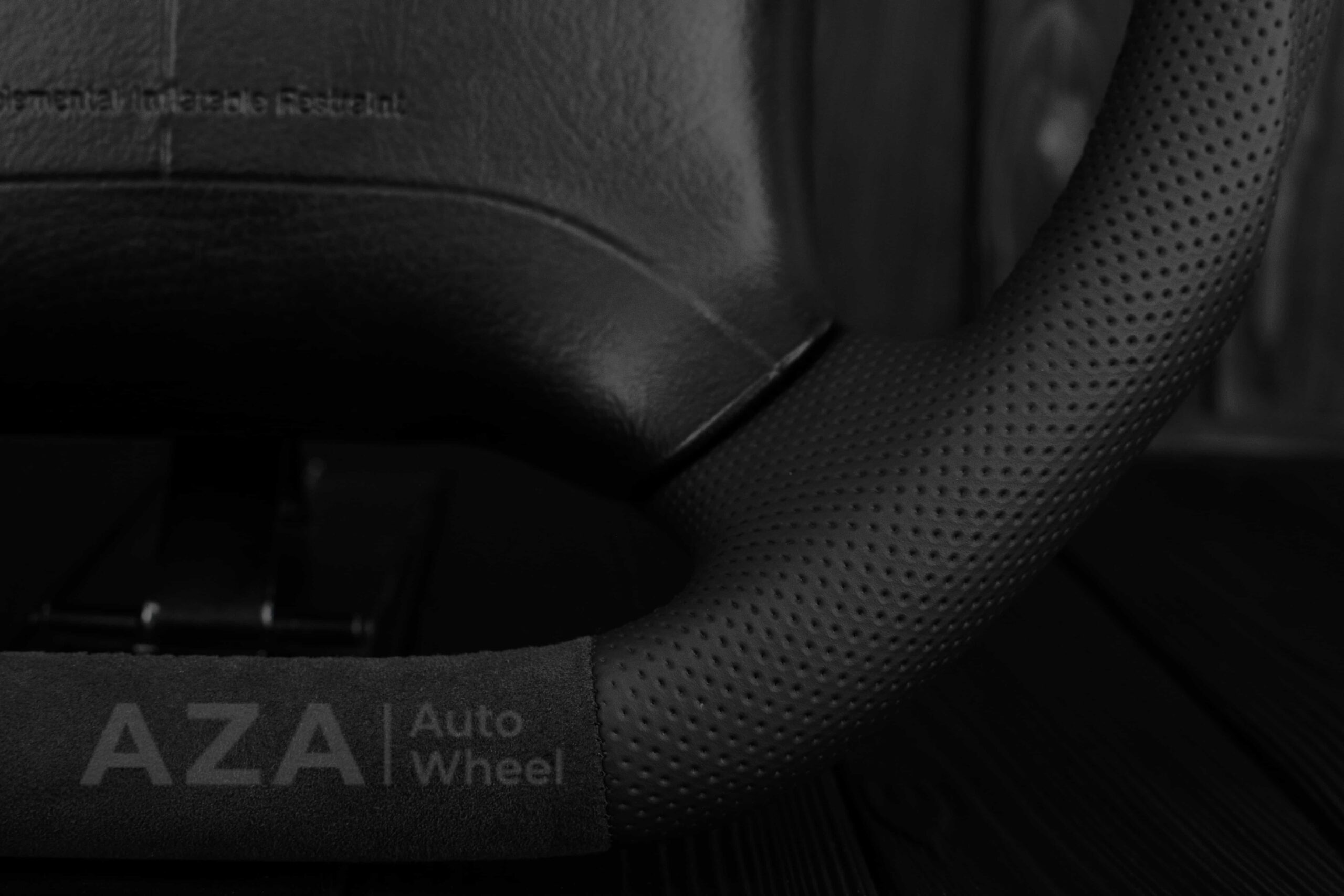 Steering wheel GM, Tahoe, Silverado, Sierra truck (1995-1997) Alcantara/Perforated leather - Image 23