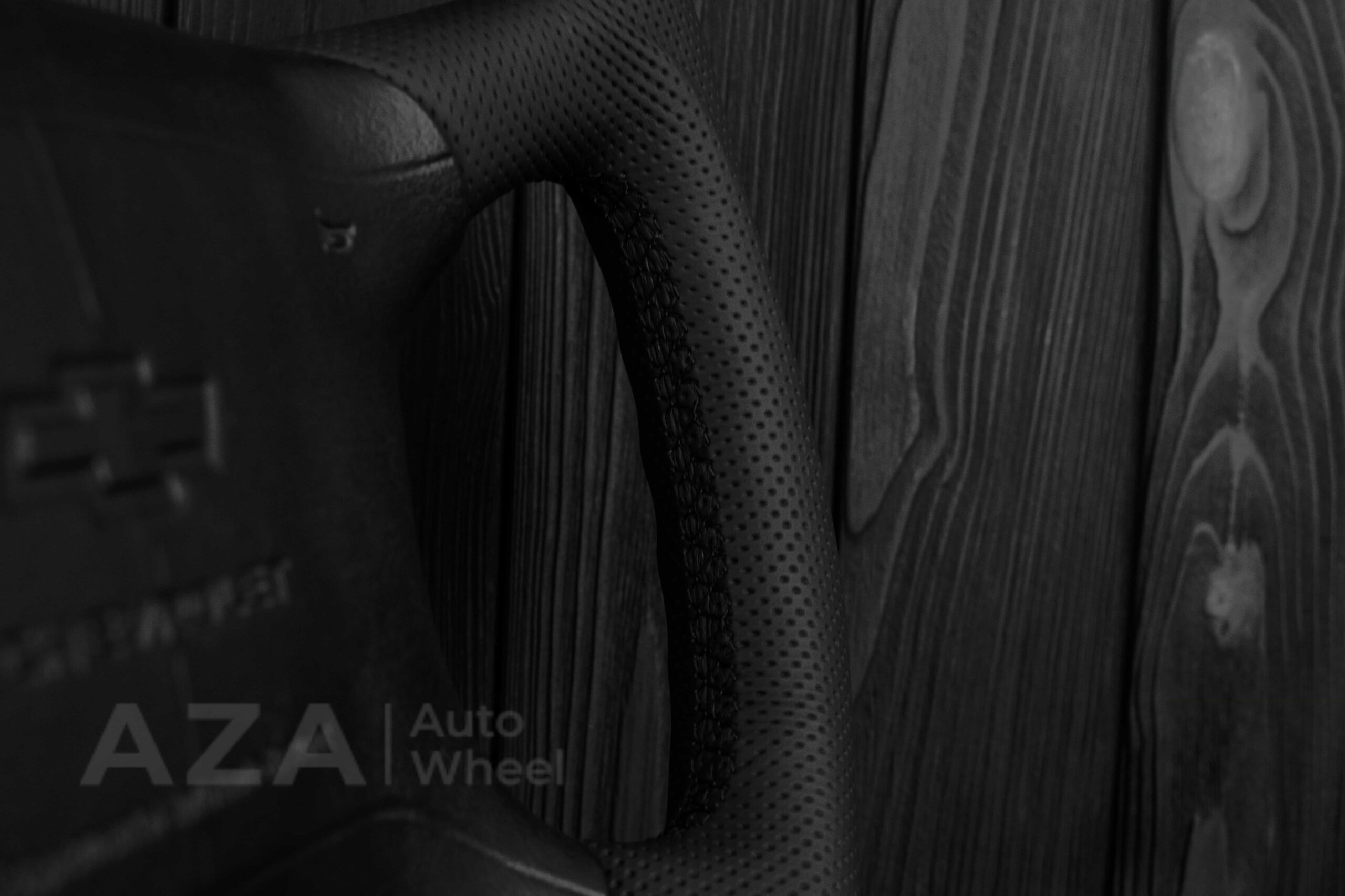 Steering wheel GM, Tahoe, Silverado, Sierra truck (1995-1997) Alcantara/Perforated leather - Image 17