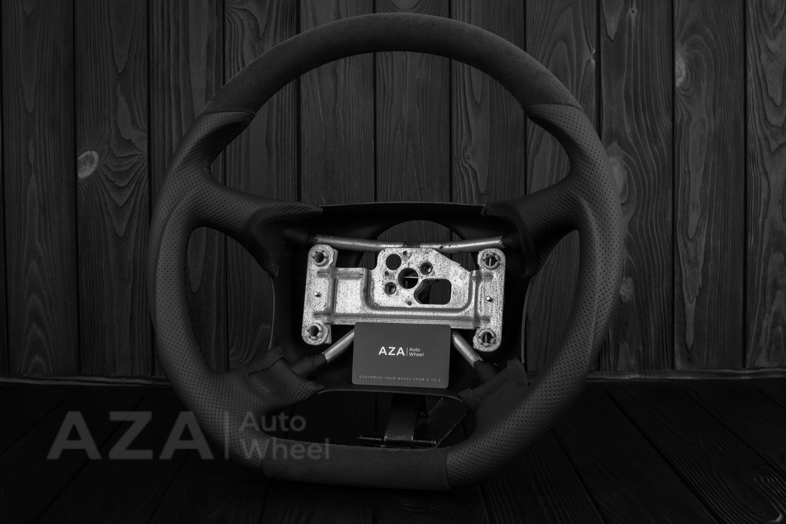 Steering wheel GM, Tahoe, Silverado, Sierra truck (1995-1997) Alcantara/Perforated leather - Image 8