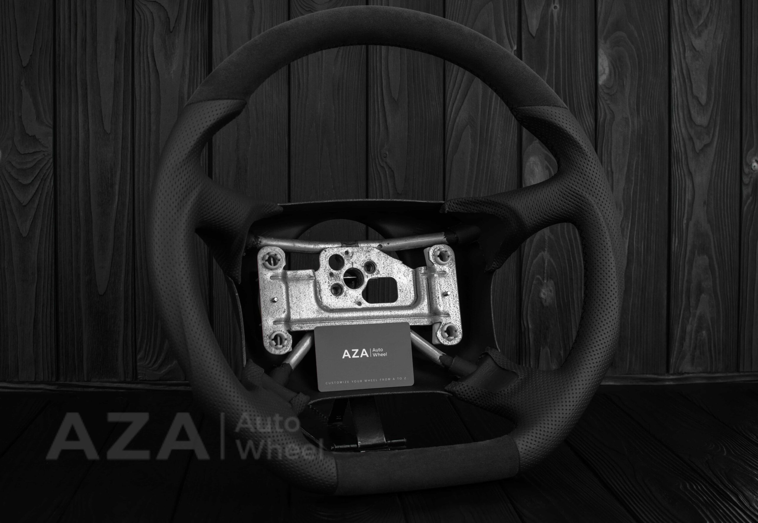 Steering wheel GM, Tahoe, Silverado, Sierra truck (1995-1997) Alcantara/Perforated leather - Image 7