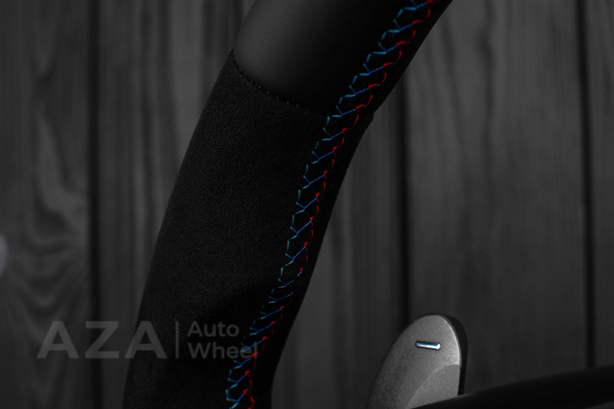 Steering wheel BMW E46/E39 Flat Top Napa/Alcantara/Yellow stripe - Image 21