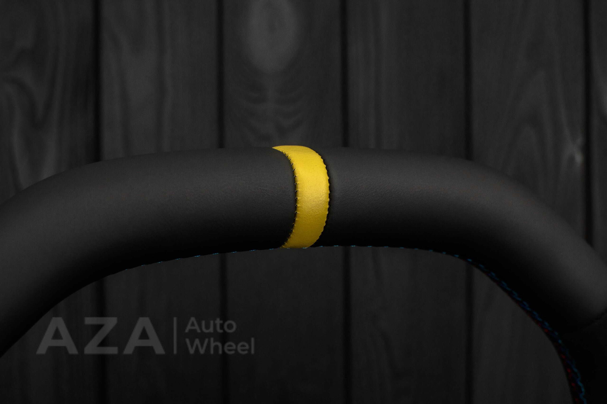 Steering wheel BMW E46/E39 Flat Top Napa/Alcantara/Yellow stripe - Image 20