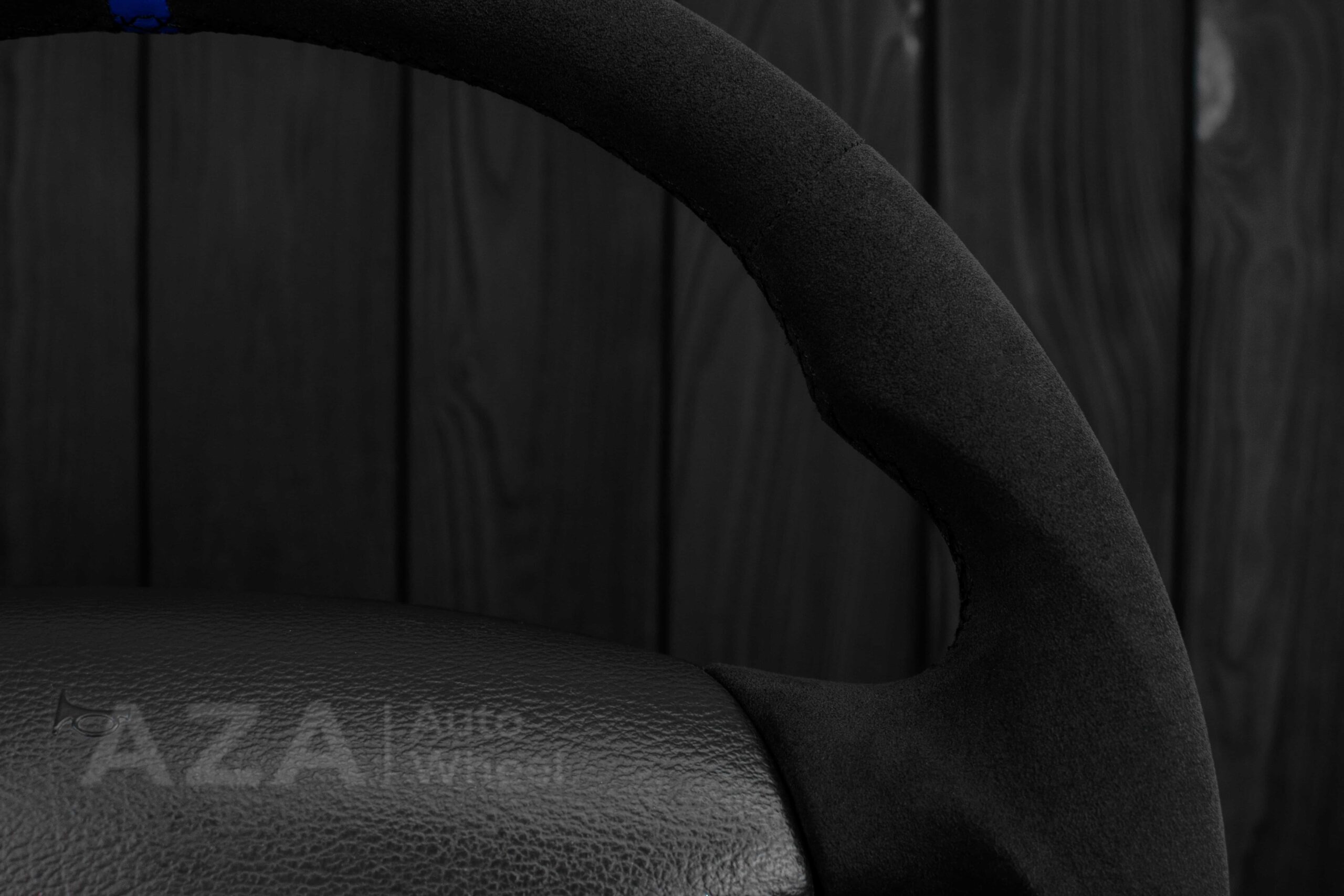 Steering wheel Ford Mustang GT Cobra 94-04 Alcantara/Blue stripe - Image 24