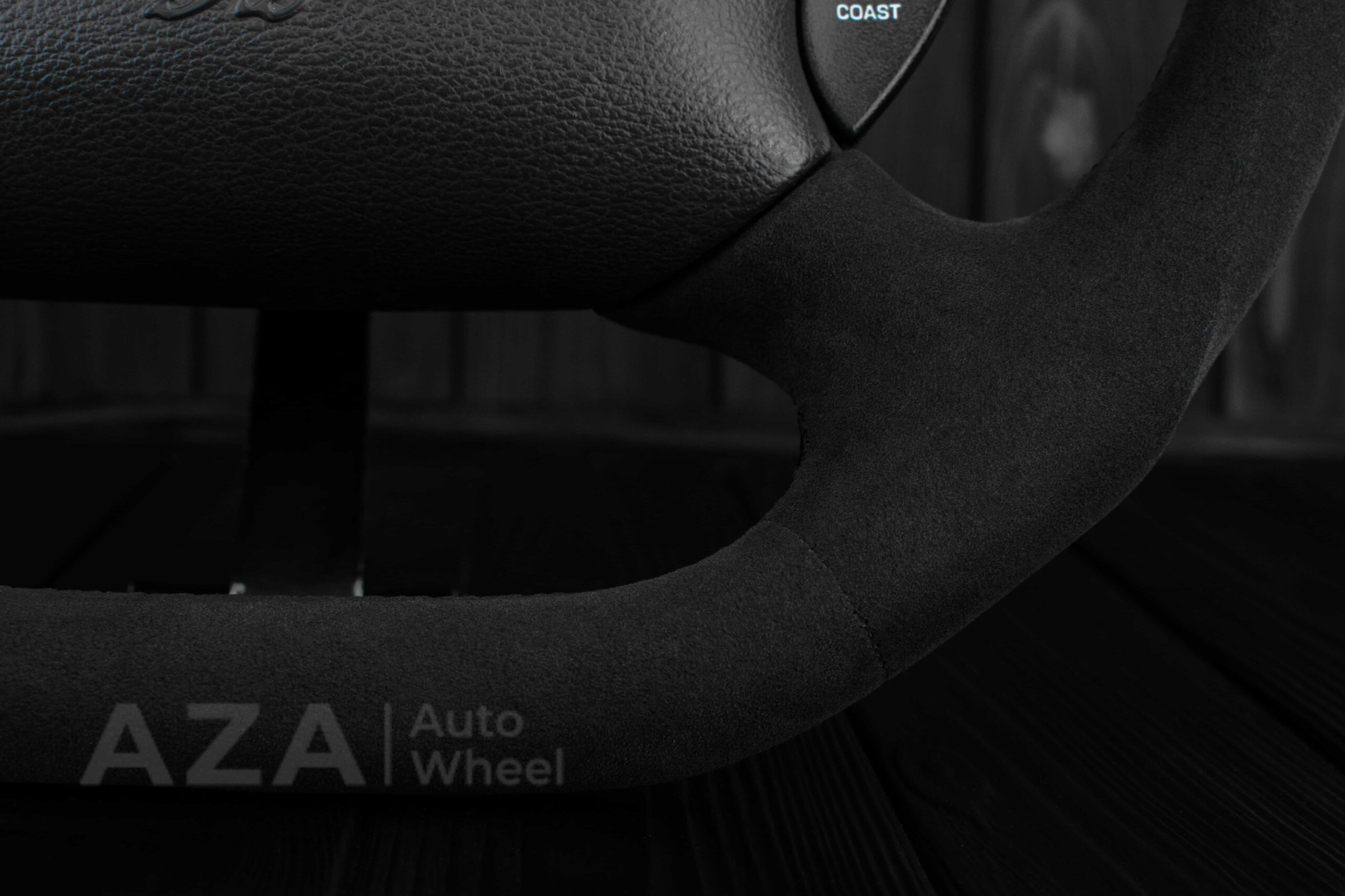 Steering wheel Ford Mustang GT Cobra 94-04 Alcantara/Blue stripe - Image 21