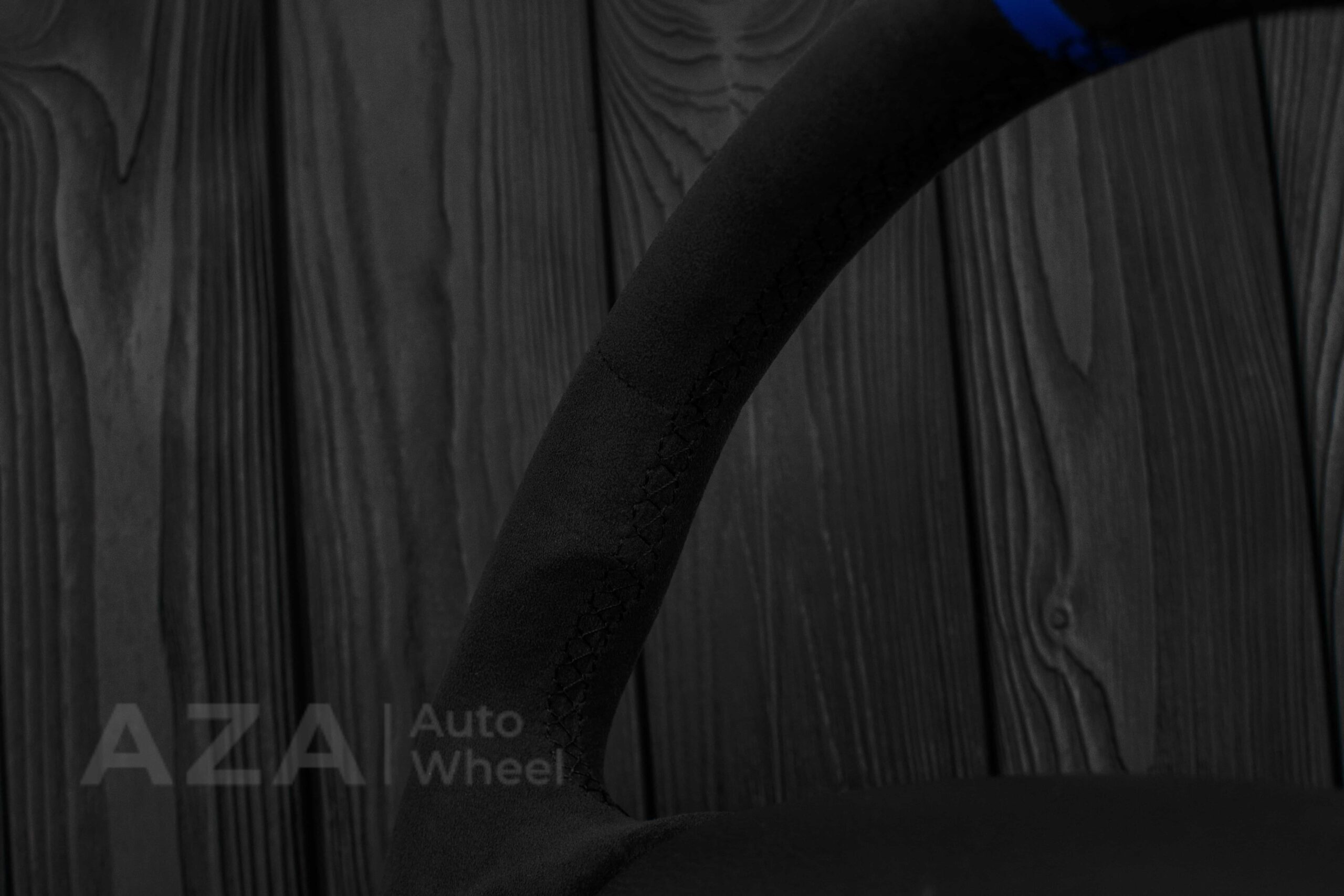 Steering wheel Ford Mustang GT Cobra 94-04 Alcantara/Blue stripe - Image 19