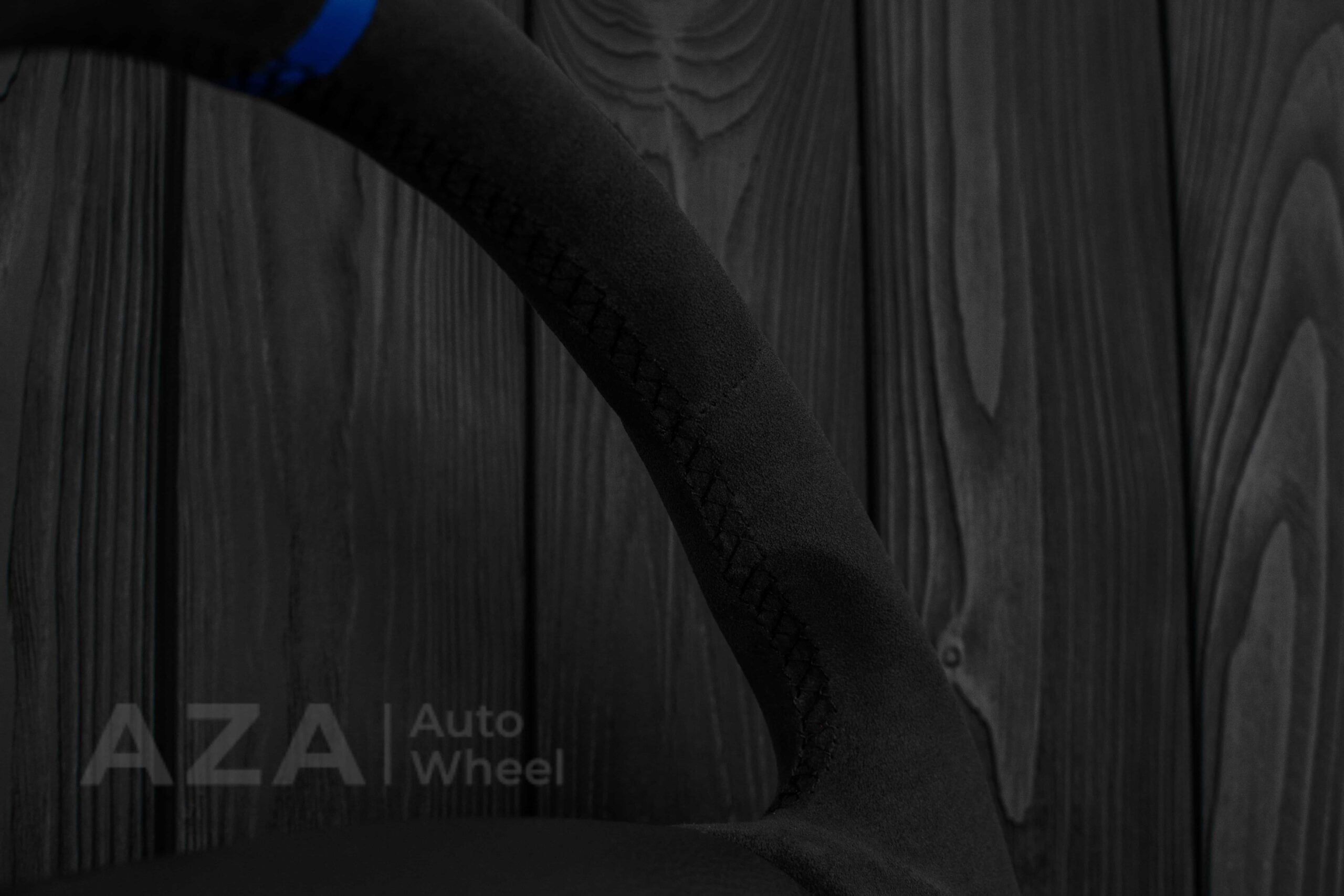 Steering wheel Ford Mustang GT Cobra 94-04 Alcantara/Blue stripe - Image 16