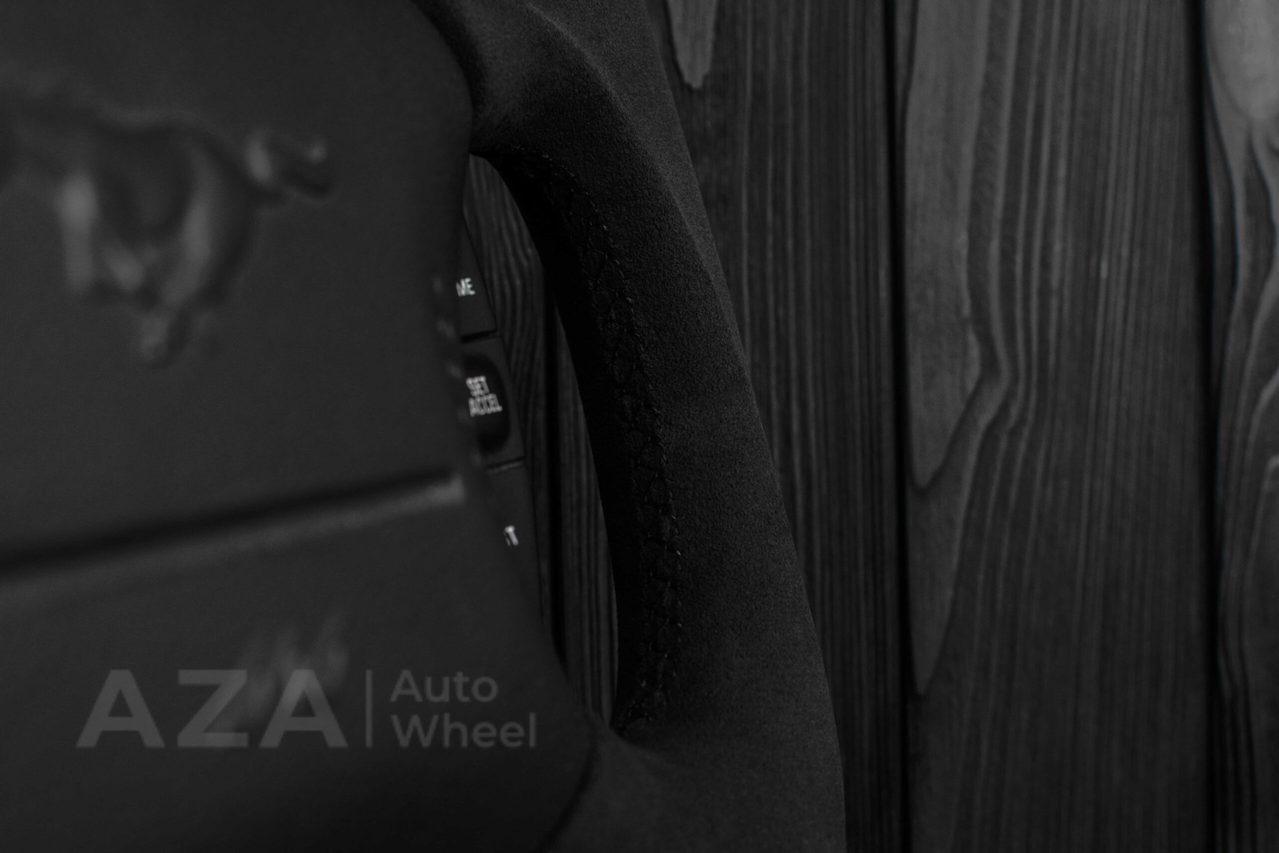Steering wheel Ford Mustang GT Cobra 94-04 Alcantara/Blue stripe - Image 15